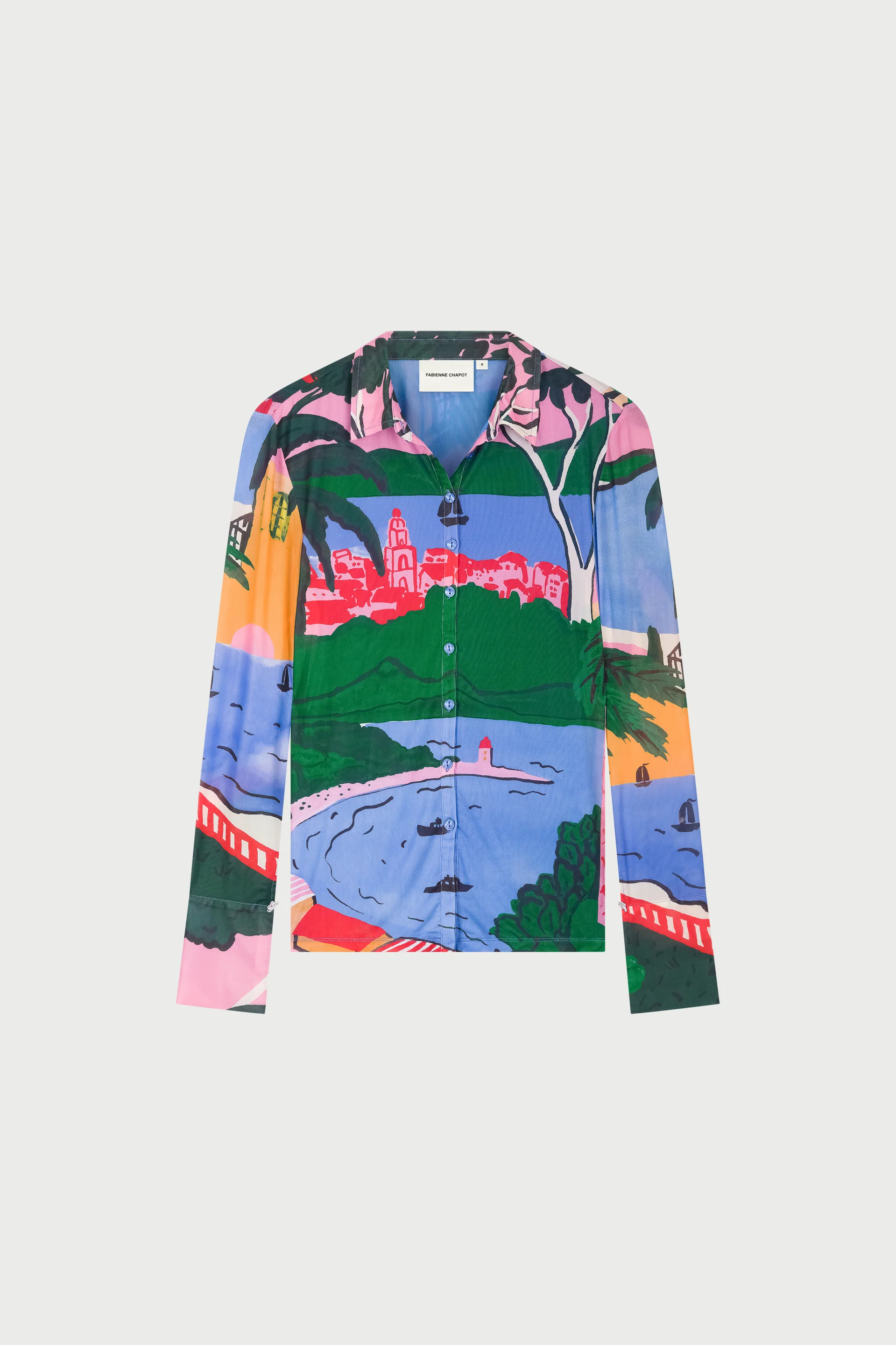 Kevis Blouse | Marina Blue/Evergreen