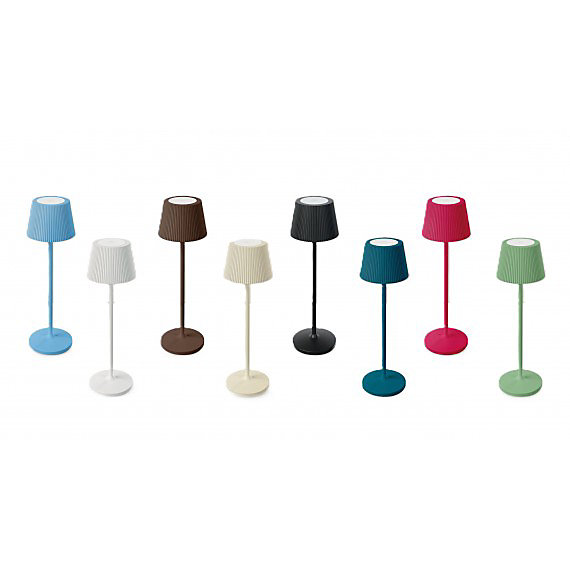 Lampe de Table Rechargeable EMMA MiniAutonomie 48h Lumière Variable Très stable Base de Recharge