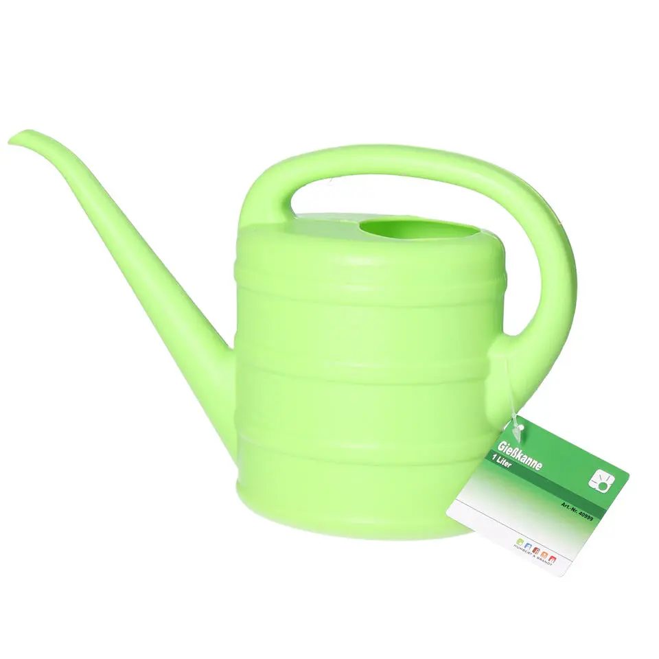 Gieter - kunststof - groen - 1 liter