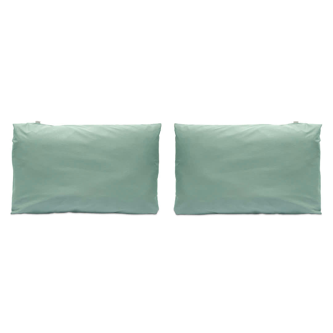 CASUAL TO - 2 Taies d'oreiller en coton 50x75 cm vert
