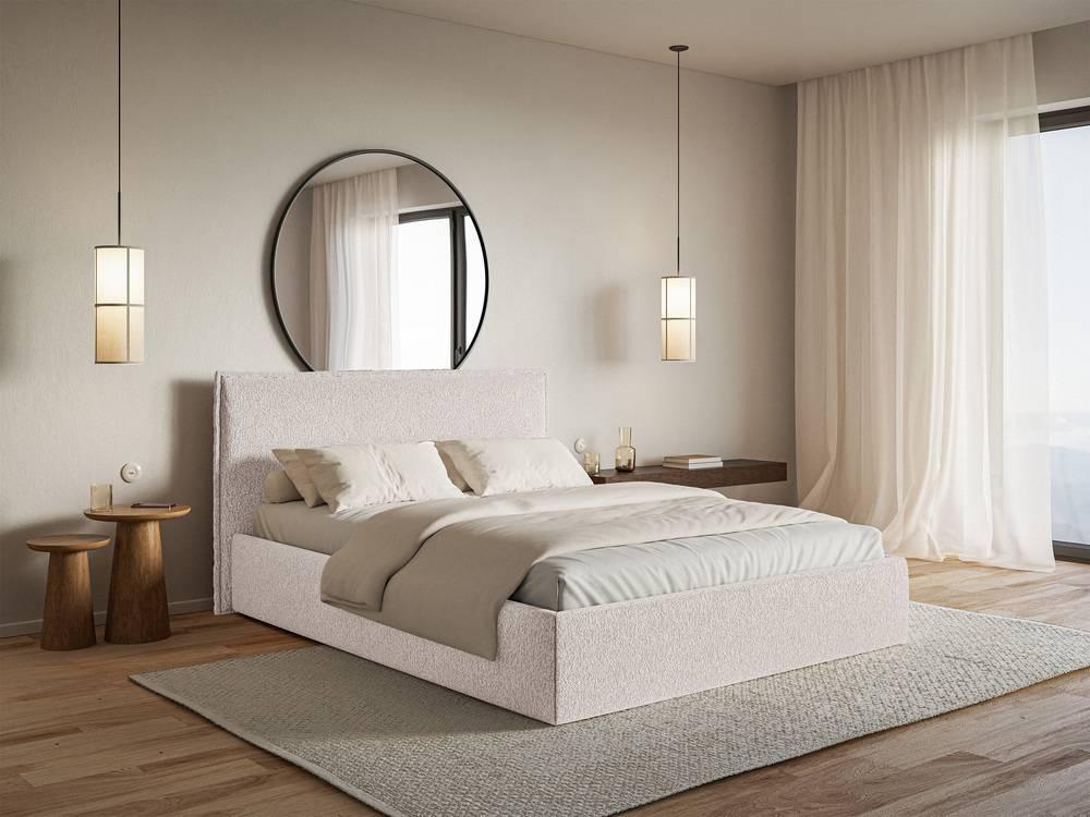 Bedframe Esmay chenille 200 x 200 cm