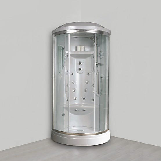 Cabine De Douche Semi-Circulaire 90 Cm Avec Hydromassage - Iride
