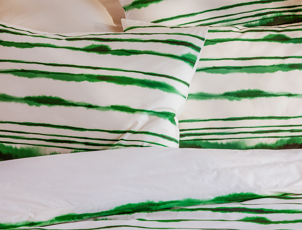 Linge de litNuances de vert