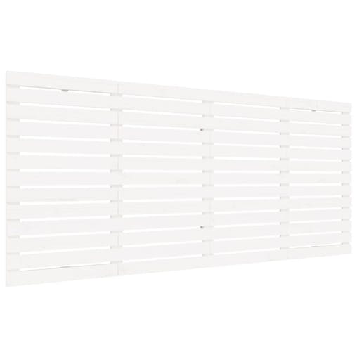 NNEVL Wall Headboard White 156x3x91.5 cm Solid Wood Pine