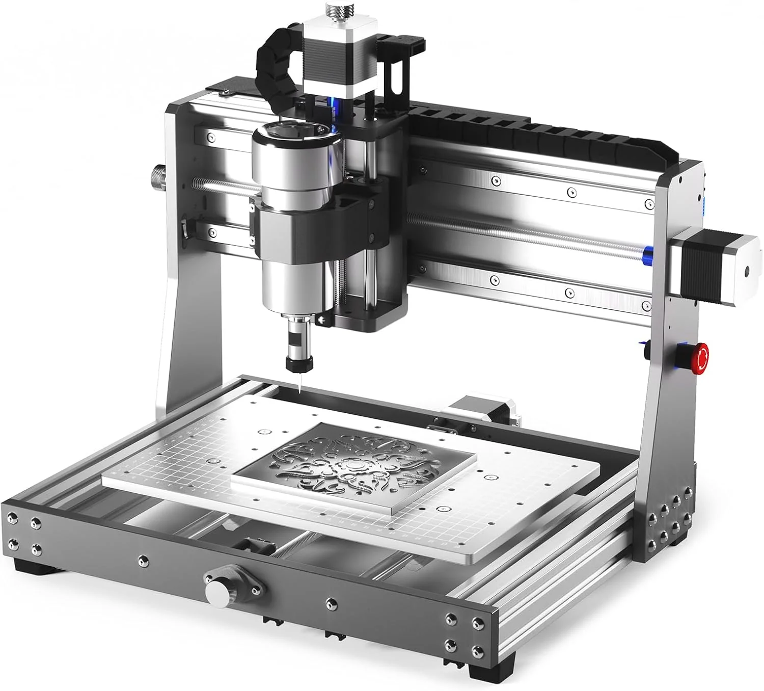 Router Kit GRBL Control 3 Axis Plastic Acrylic PCB PVC Wood Carving Milling Engraving Machine with Offline Controller, XYZ Working Area 300 x 180 x 45mm(3020-PRO MAX)