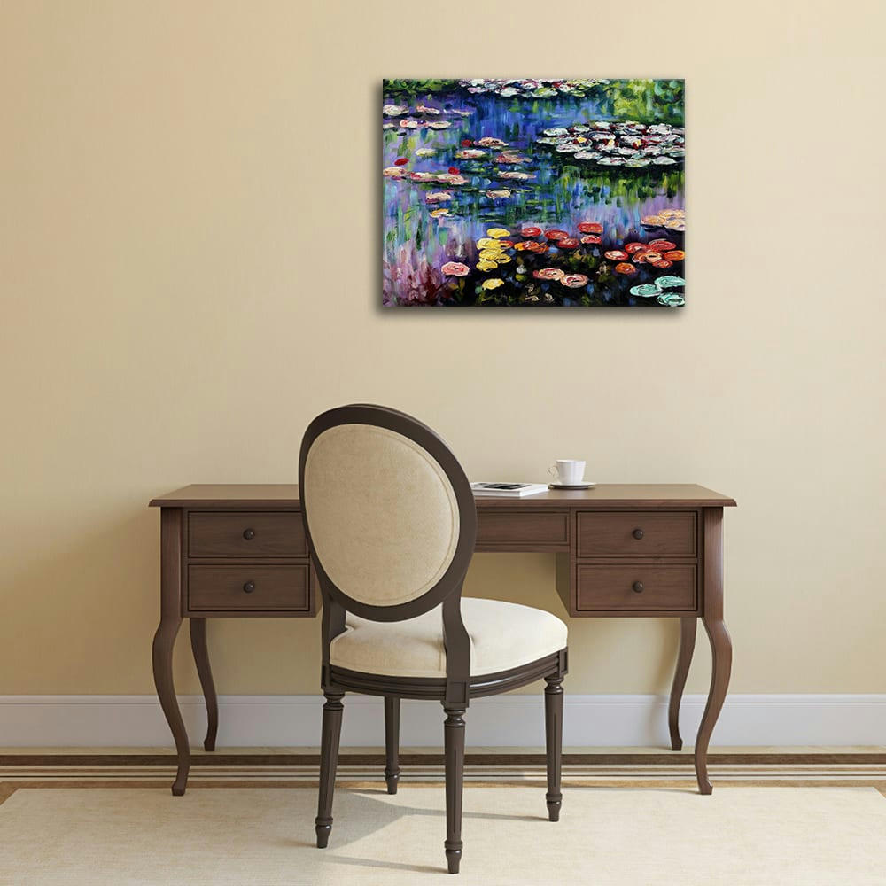 - Tableau impression sur toile Nymphéas Claude Monet 50x70cm
