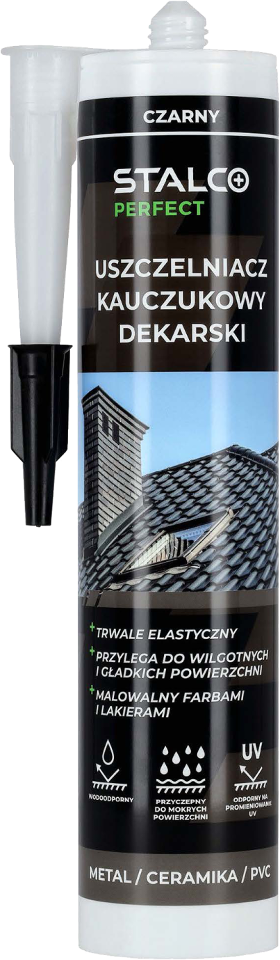 Specjalistyczny uszczelniacz dekarski kauczukowy Bezbarwny STALCO PERFECT S081464831