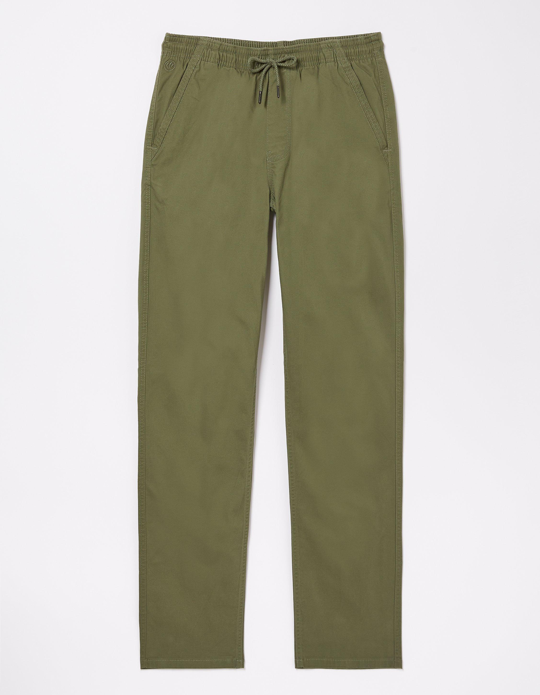 Straight Pull On Trousers