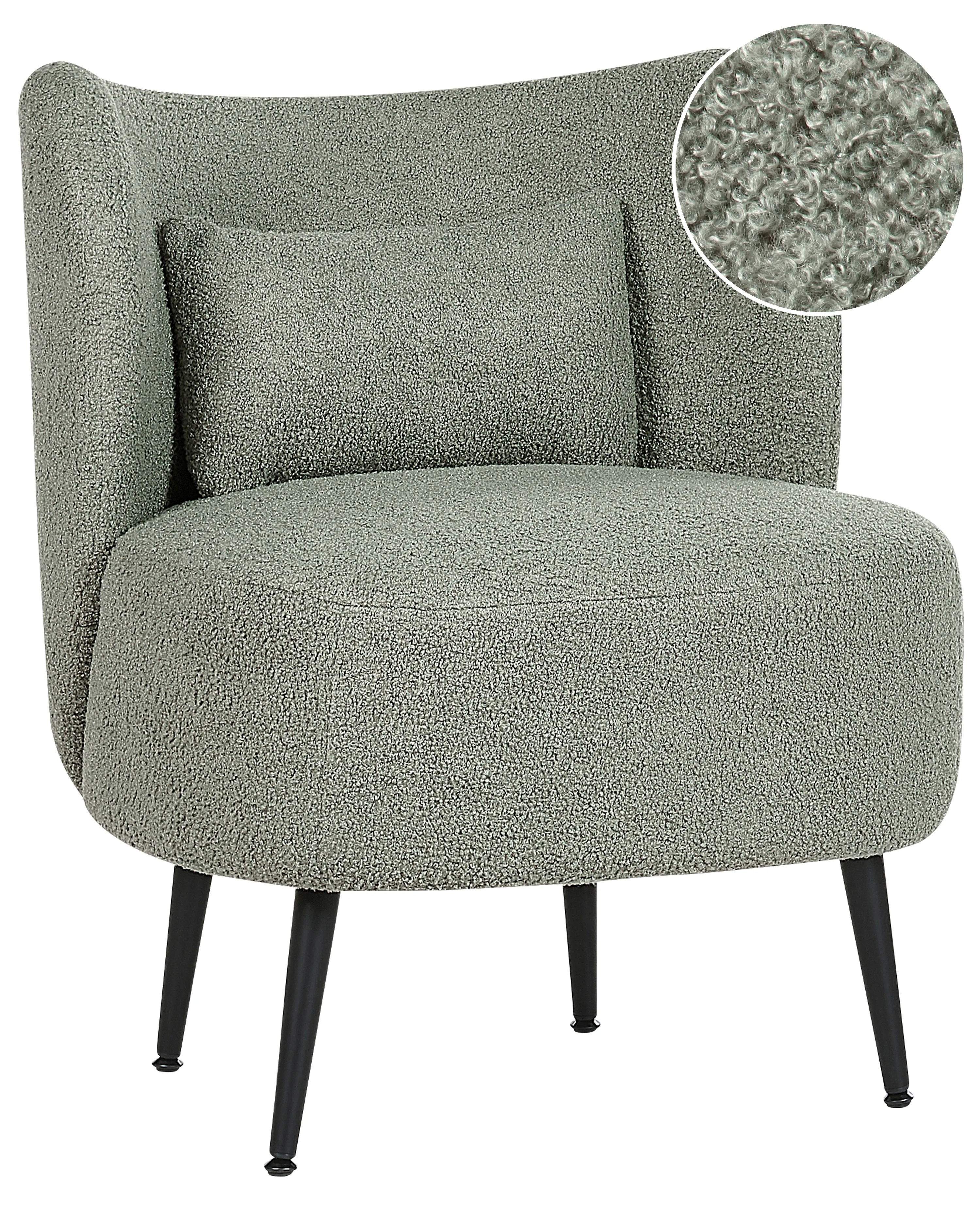 Armchair OTSBY Boucle Light Green