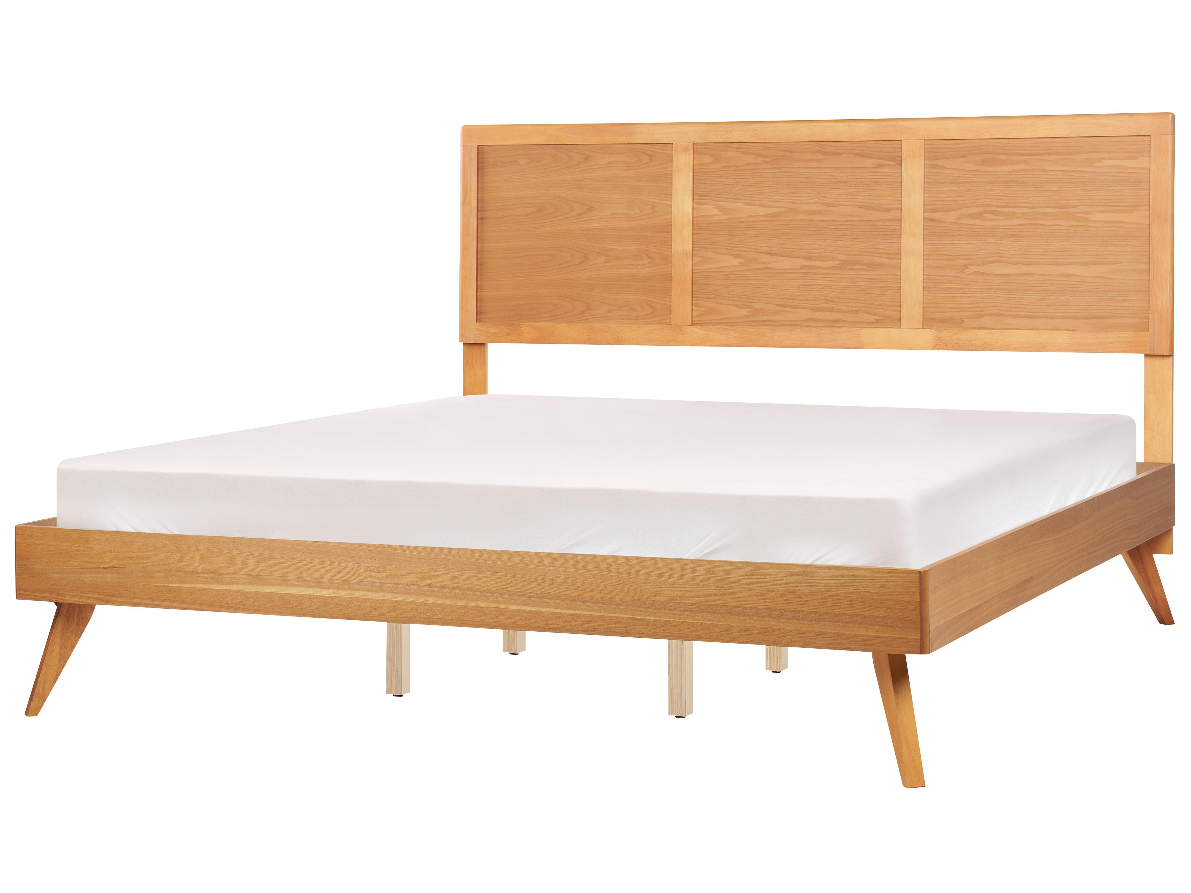 Bed ISTRES 160 x 200 cm (EU King Size) Natural Ash Wood