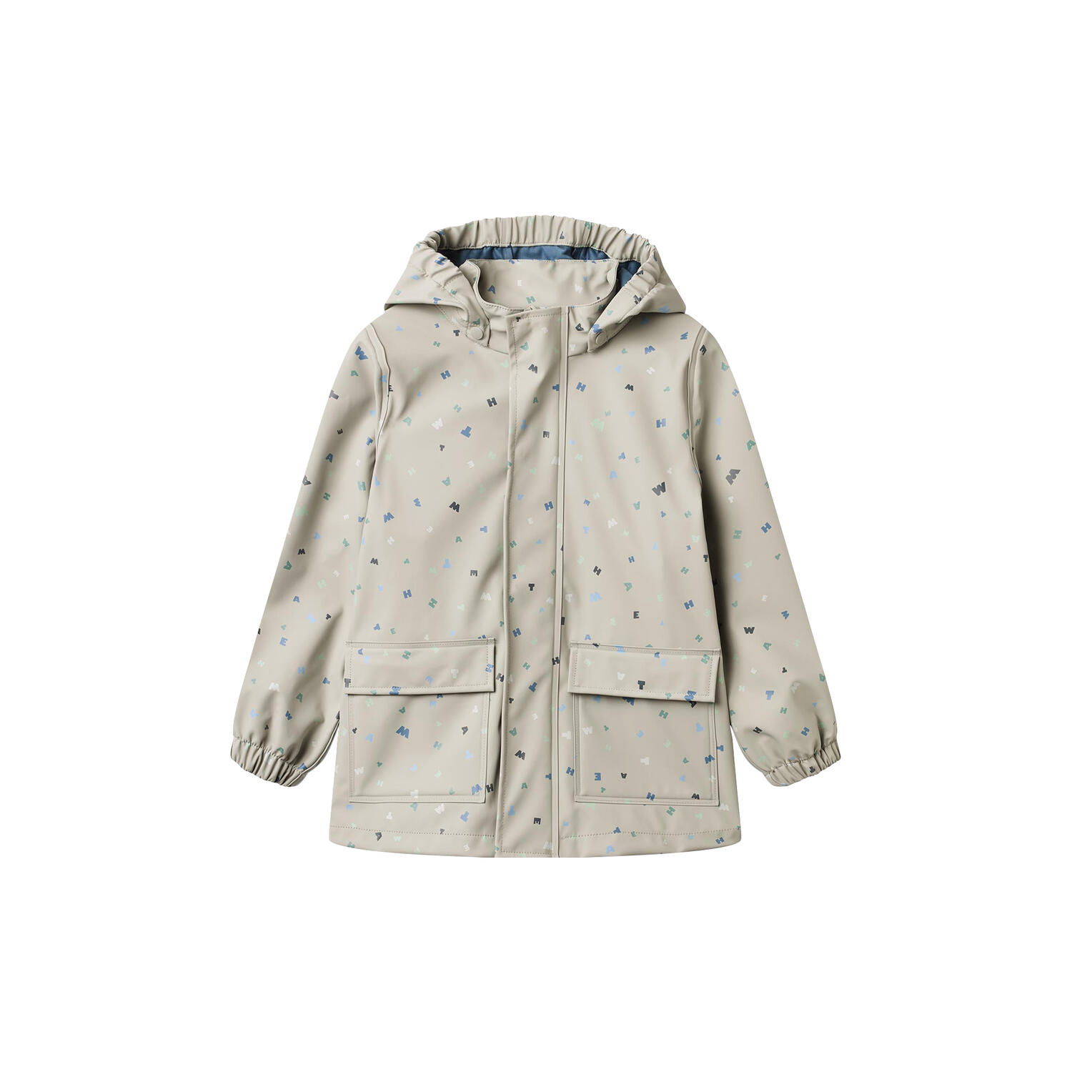 Rainwear Ollo Jacket, light flint letters