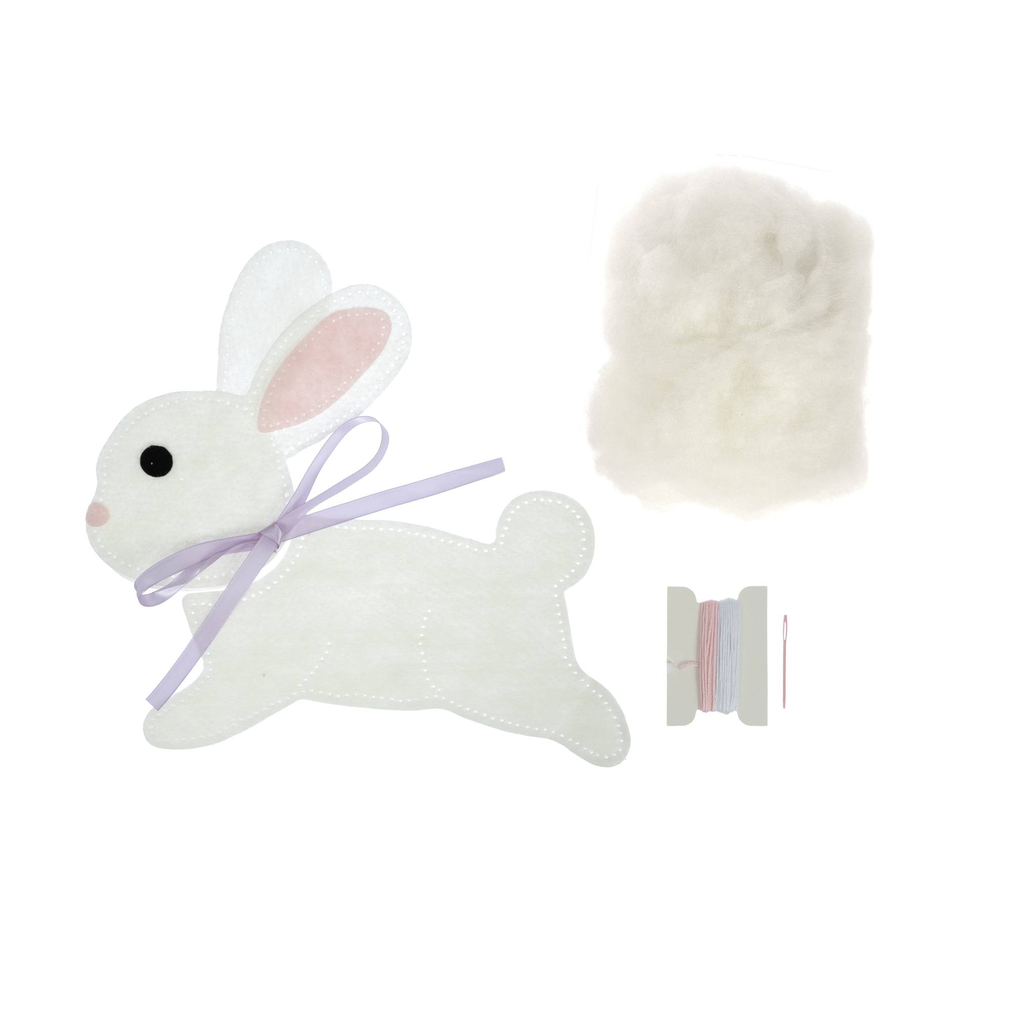 Make Your Own Jumping Rabbit Felt Pillow Kit