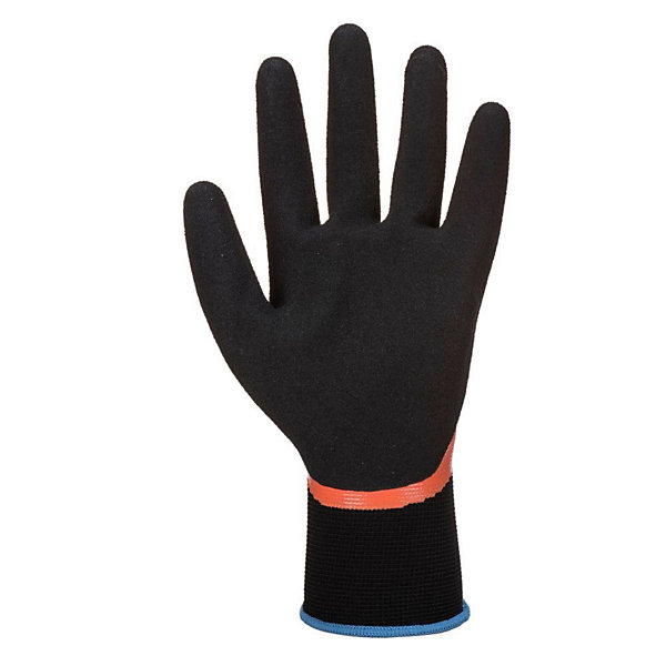 Gants de manutention résistants à l'eau Portwest DERMI PRO Orange / Noir 9