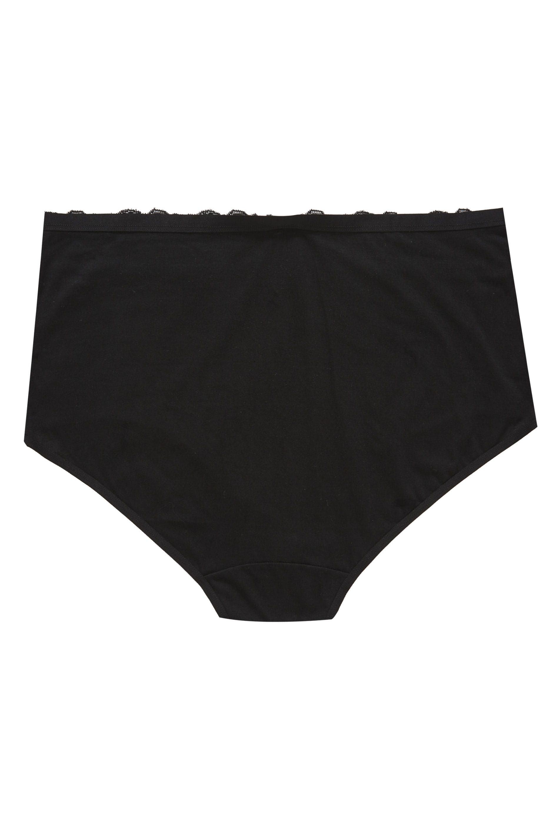 Yours 4 Pack Lace Trim Full Briefs