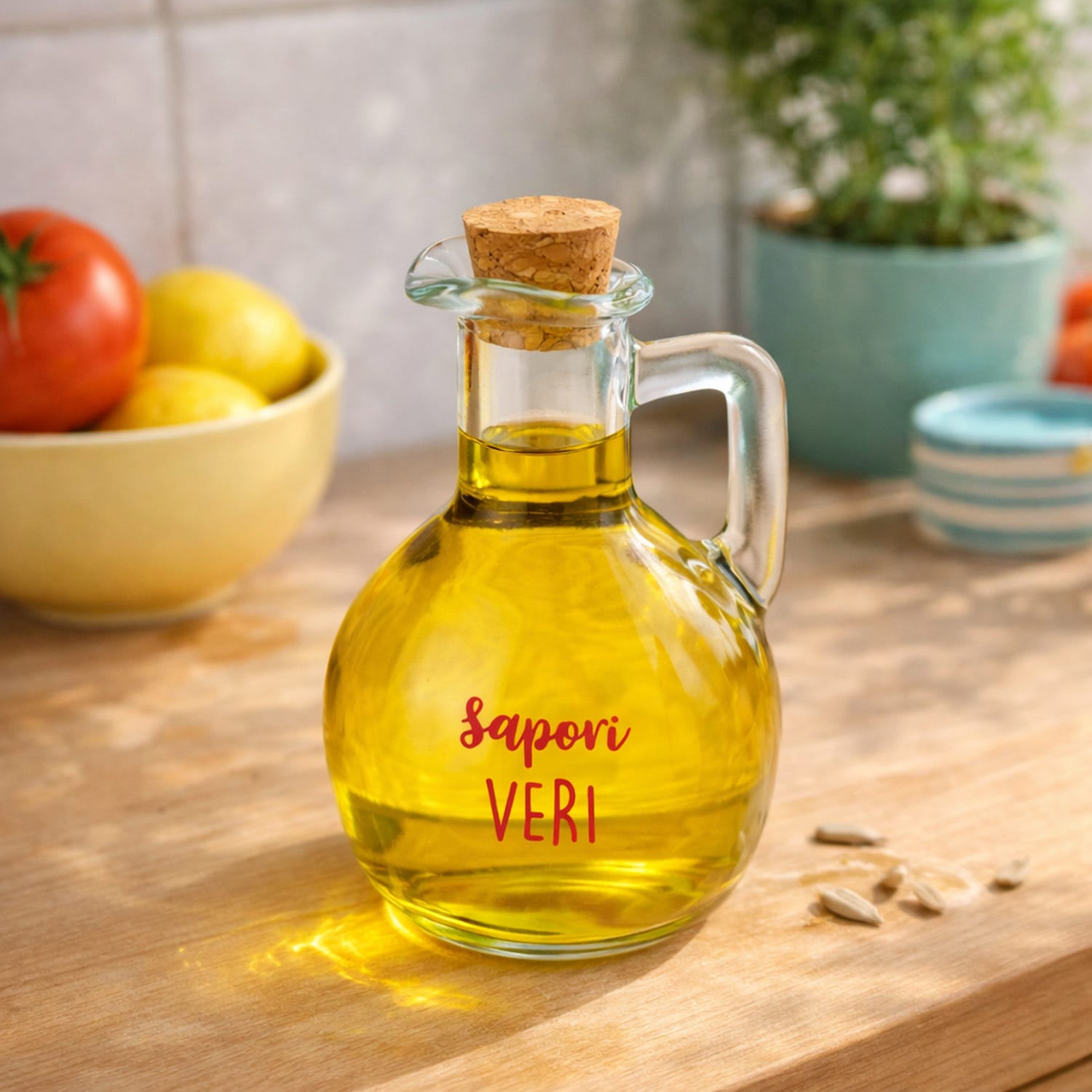 Oliera vetro 180 ml Sapori veri Color Bloom