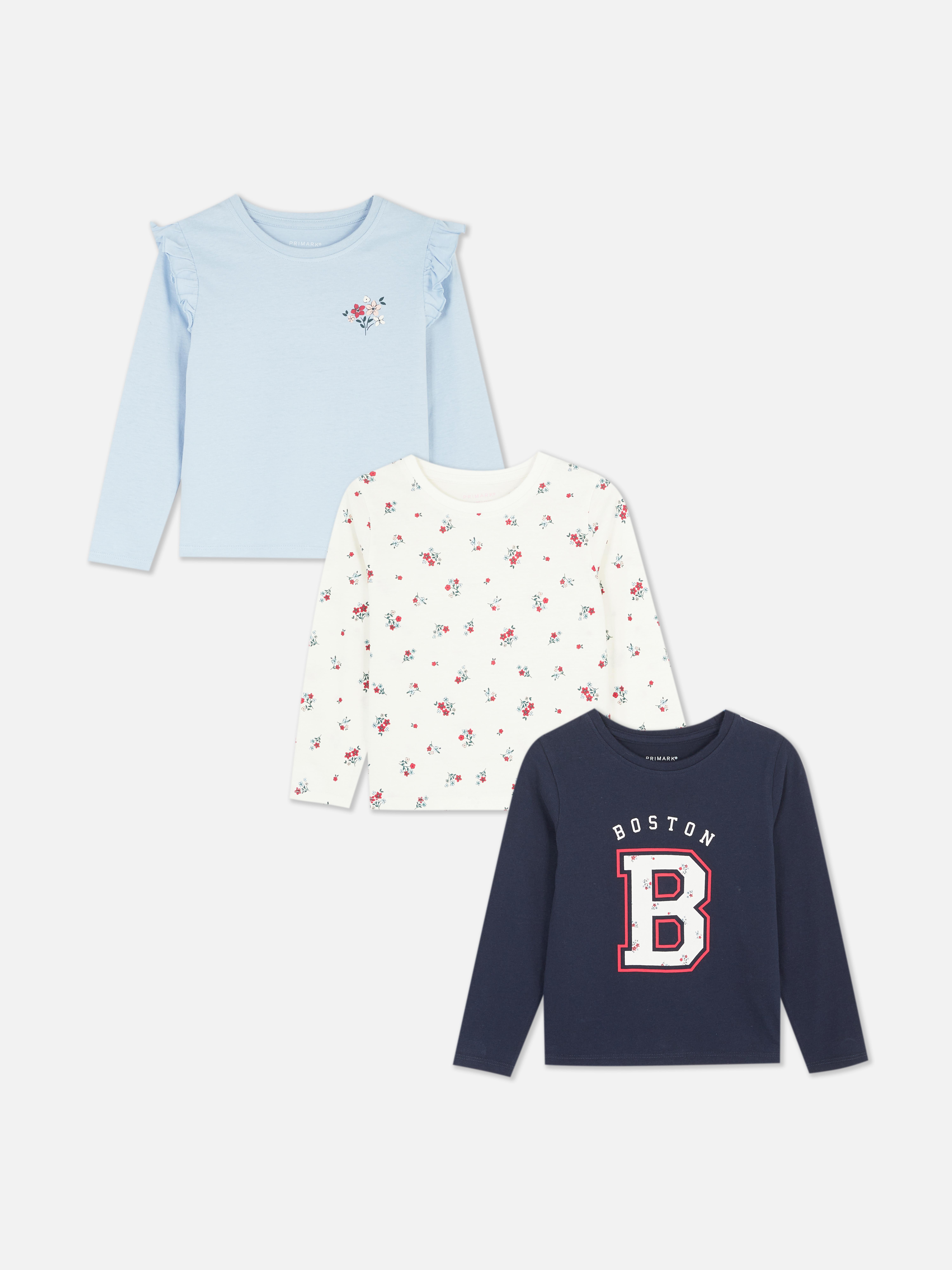 1.5-8yrs | 3pk Long Sleeve T-Shirts