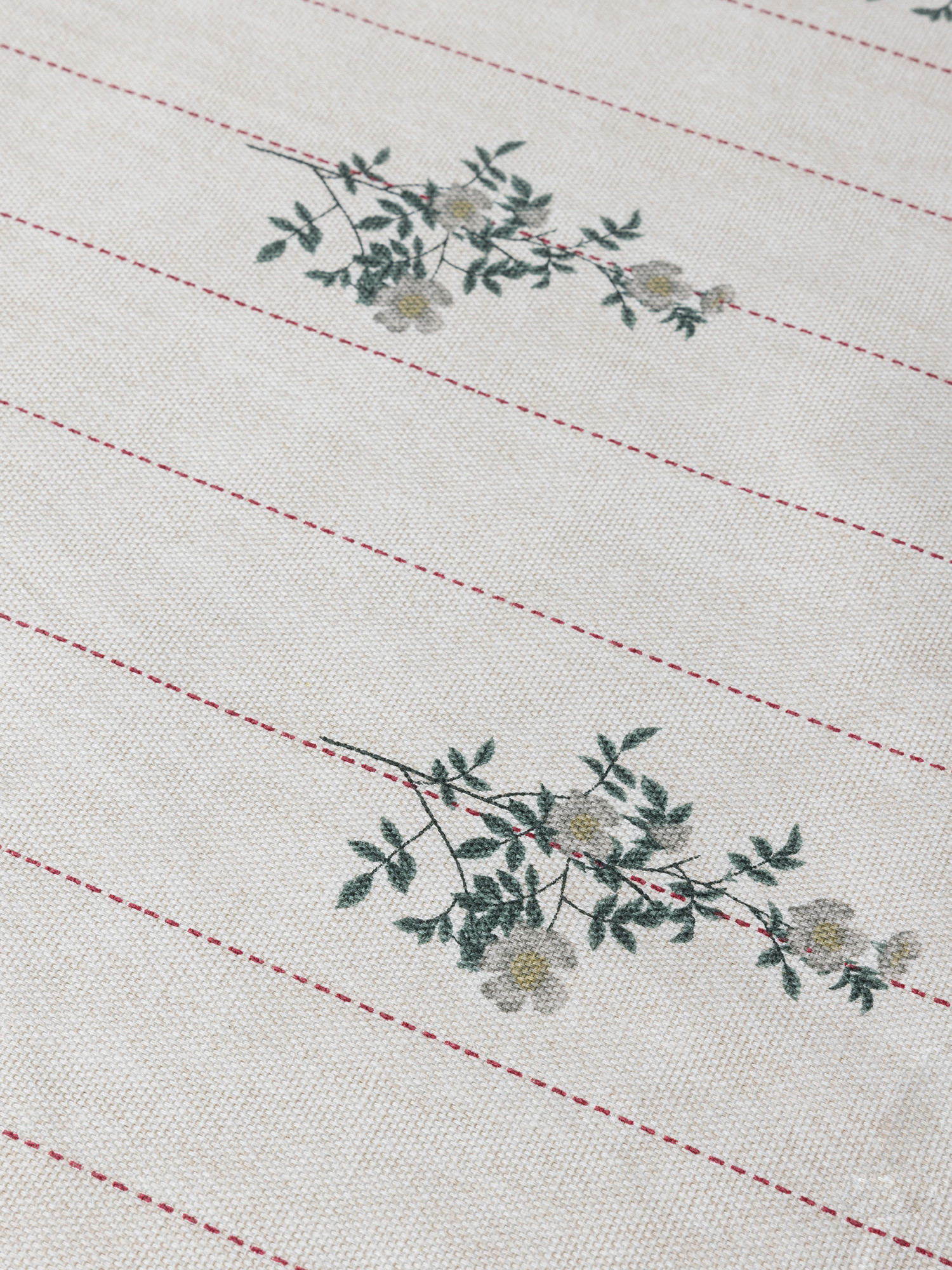 Tovaglia panama di cotone stampa bouquet