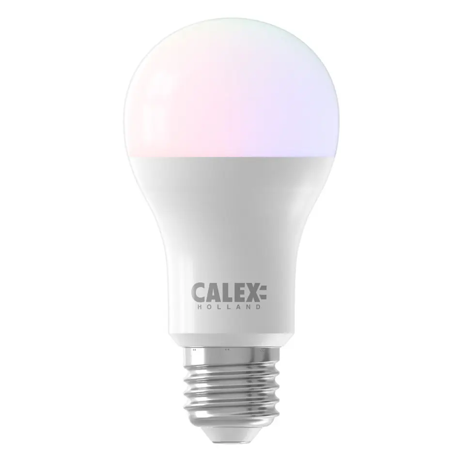 Calex Smart LED-standaardlamp - wit - E27 - 9,4W - 806LM -  RGB