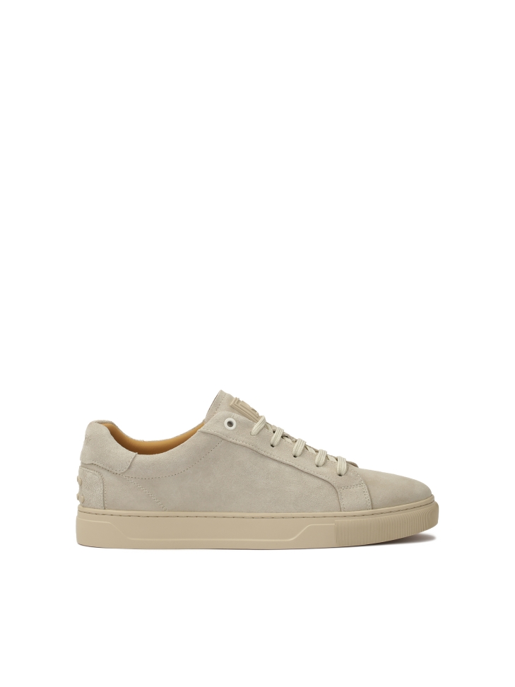 Beige suede sneakers