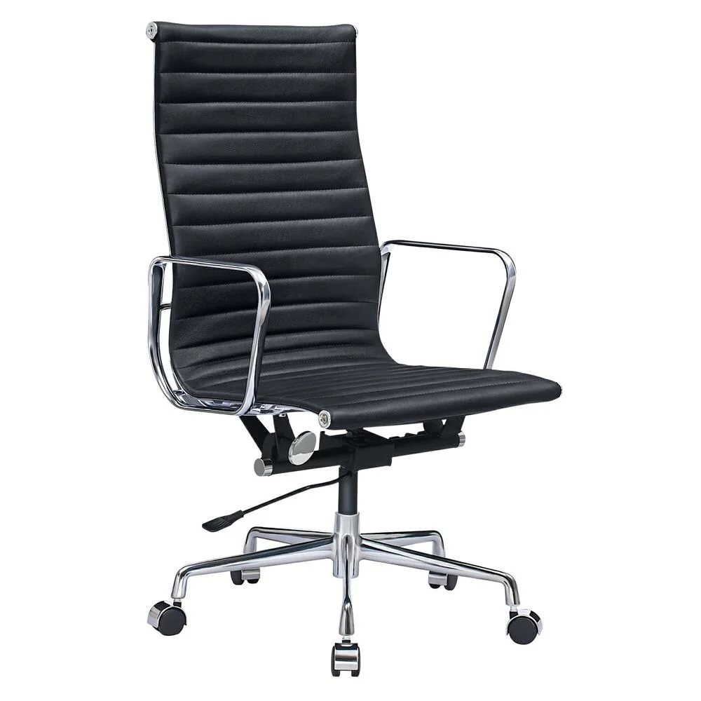 Home&Office Classic Genuine Leather Lift Chairs, 360 Degree Swivel&Adjustable Office Chair Lobby Chair