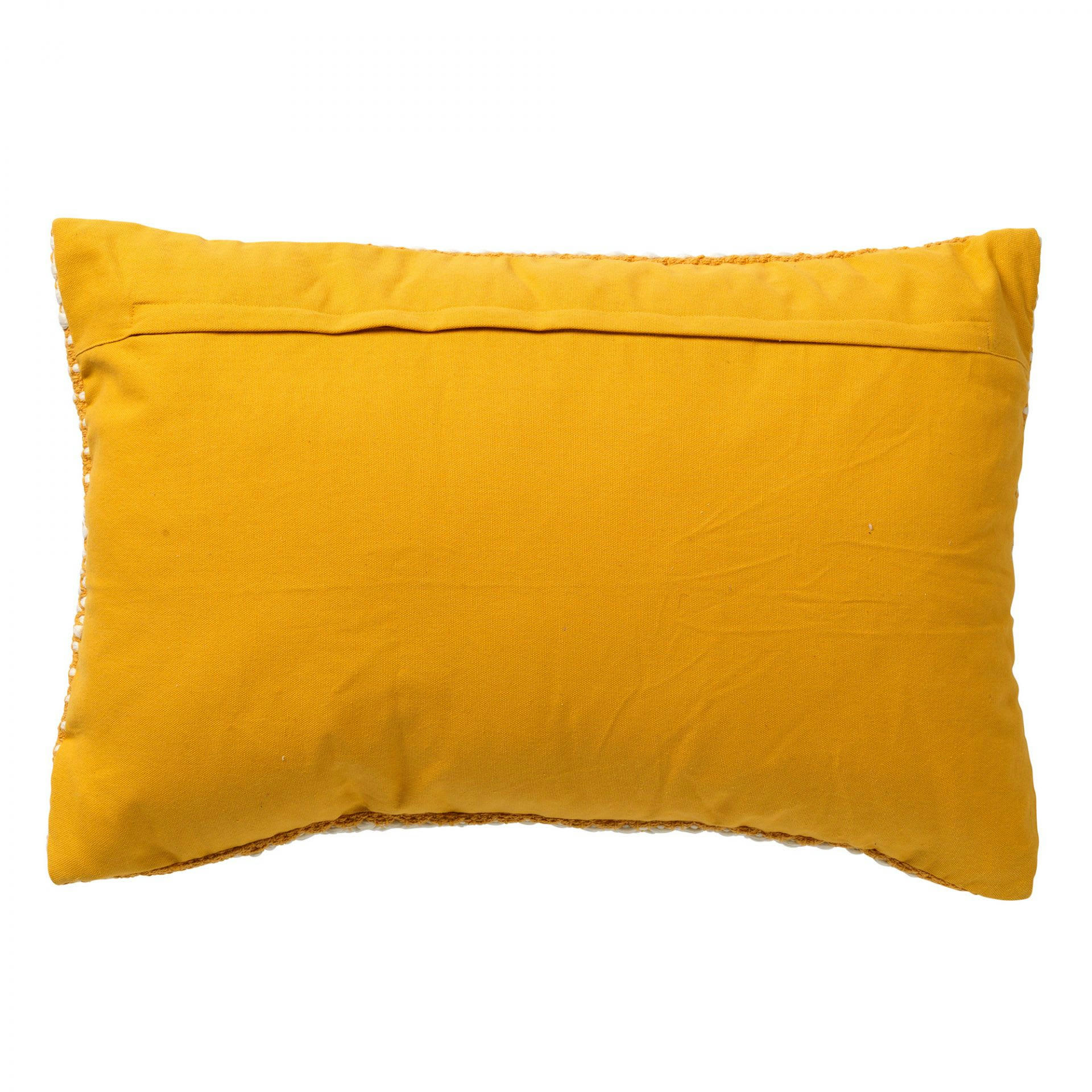 - Housse de coussin jaune en coton-40x60 cm avec motif
