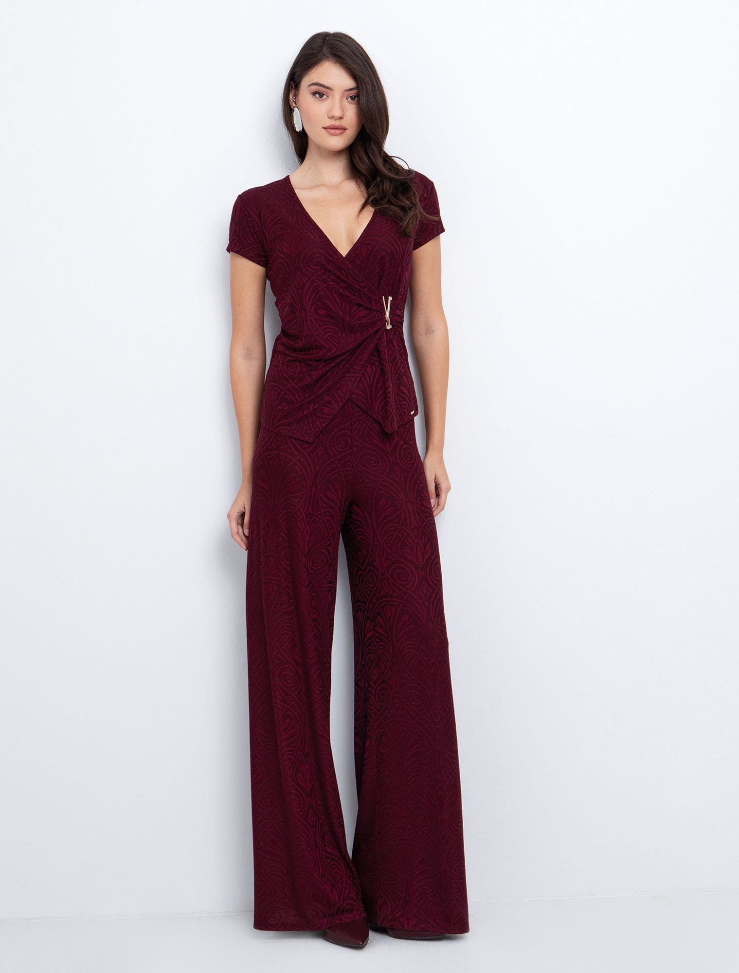 Ζακάρ μπλούζα με μεταλλικό στοιχείο