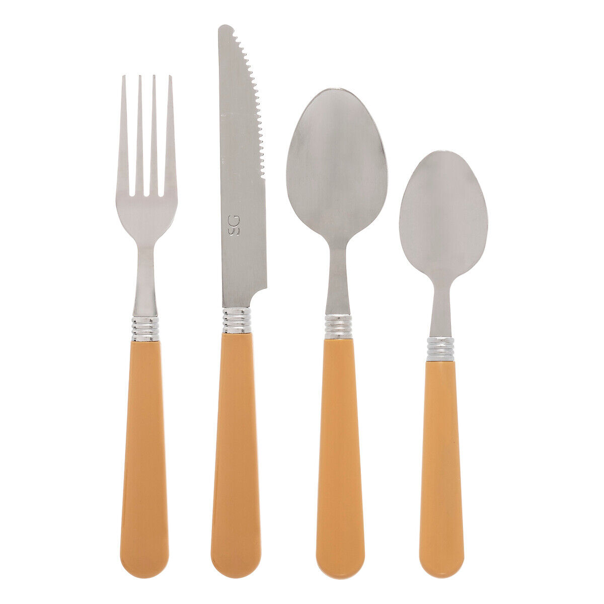 Faqueiro de 24 peças COLORAMA amarelo