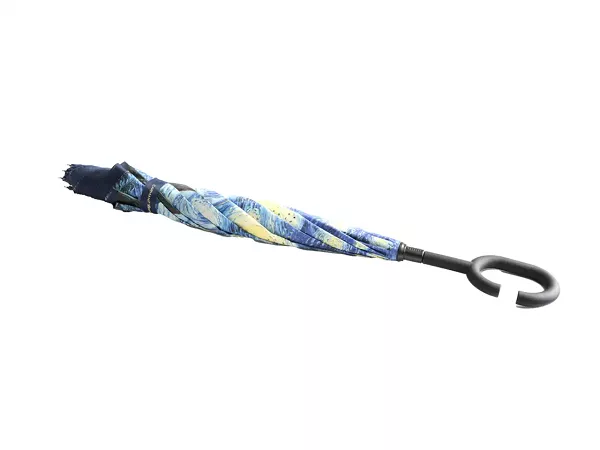 Parasol odwrotnie otwierany 80 cm Carmani - Vincent van Gogh - Gwiaździsta Noc 33.021-7251