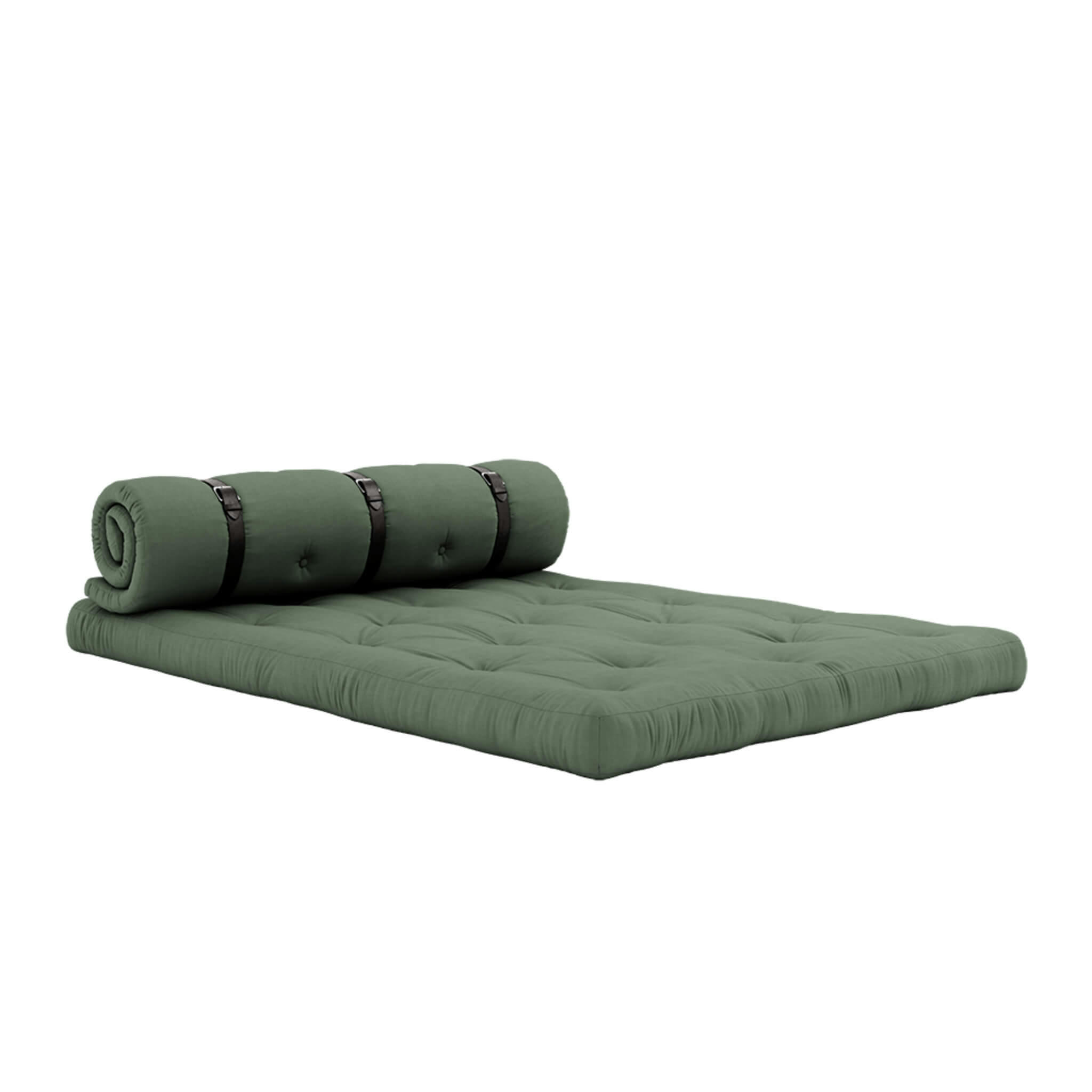 - Matelas futon fauteuil 2 en 1 kaki 140x200