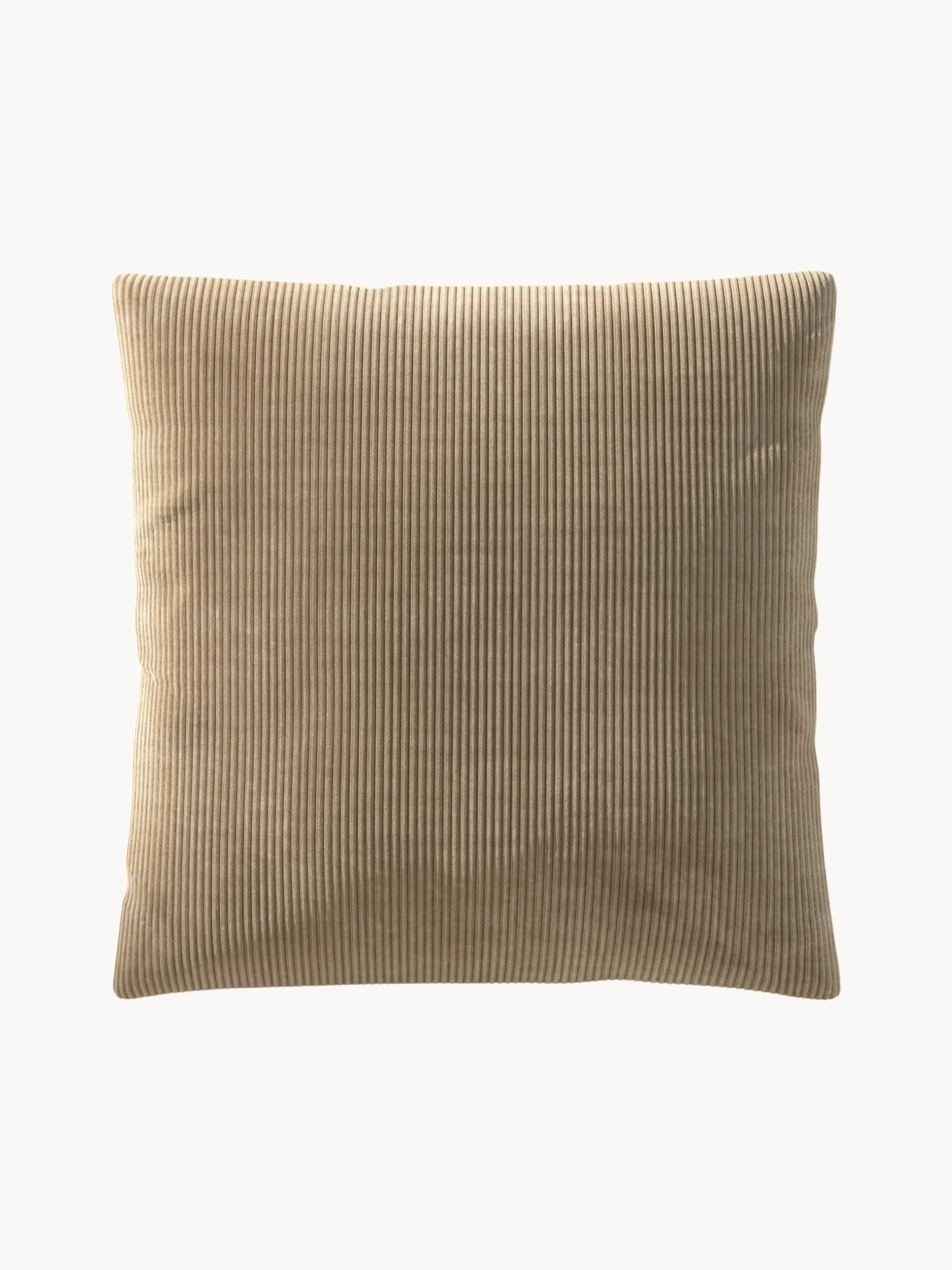 Großes Cord-Sofa-Kissen Vetsak, 60 x 60 cm