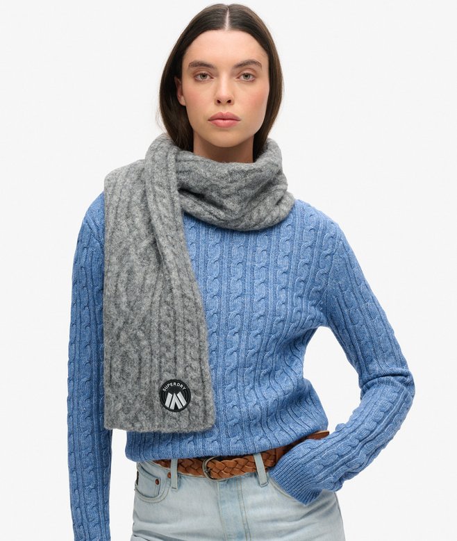 Cable Luxe Knit Scarf