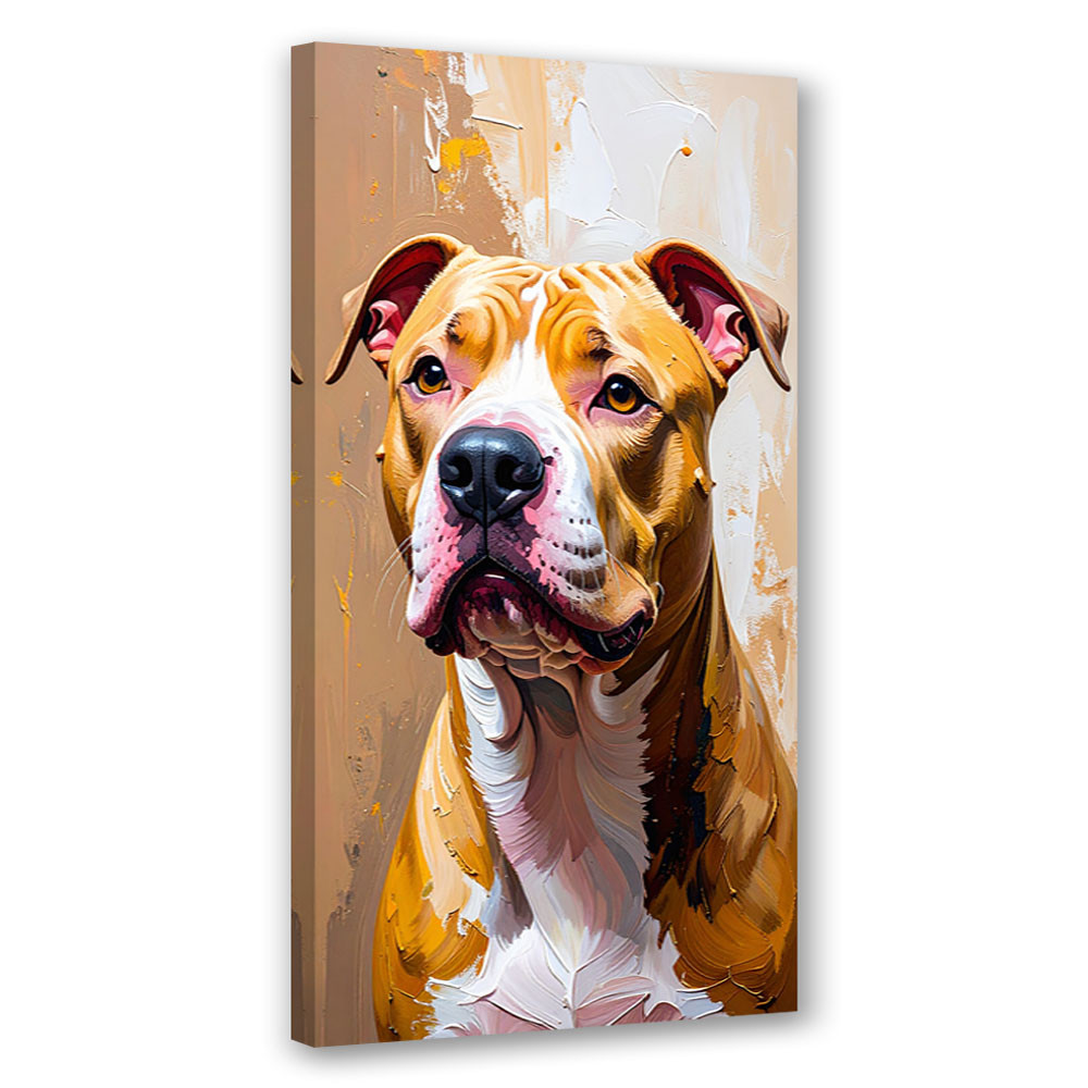 Obraz na płótnie nowoczesny do salonu biura, Pit Bull Pies Zwierzę 40x80