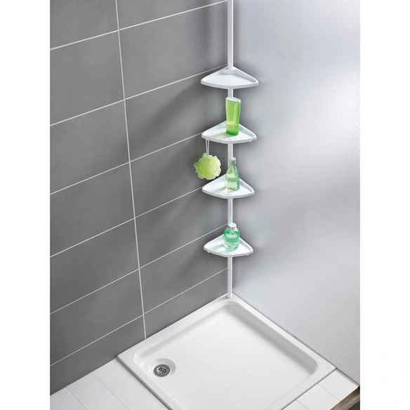 Teleskopablage »Compact«, Aluminium/Kunststoff, weiß