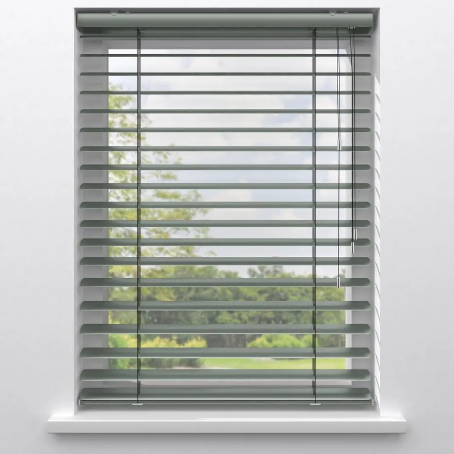Kwantum Aluminium Jaloezieën | Jaloezieën | Fenstr Aluminium Jaloezie Mels  50mm Zeegroen