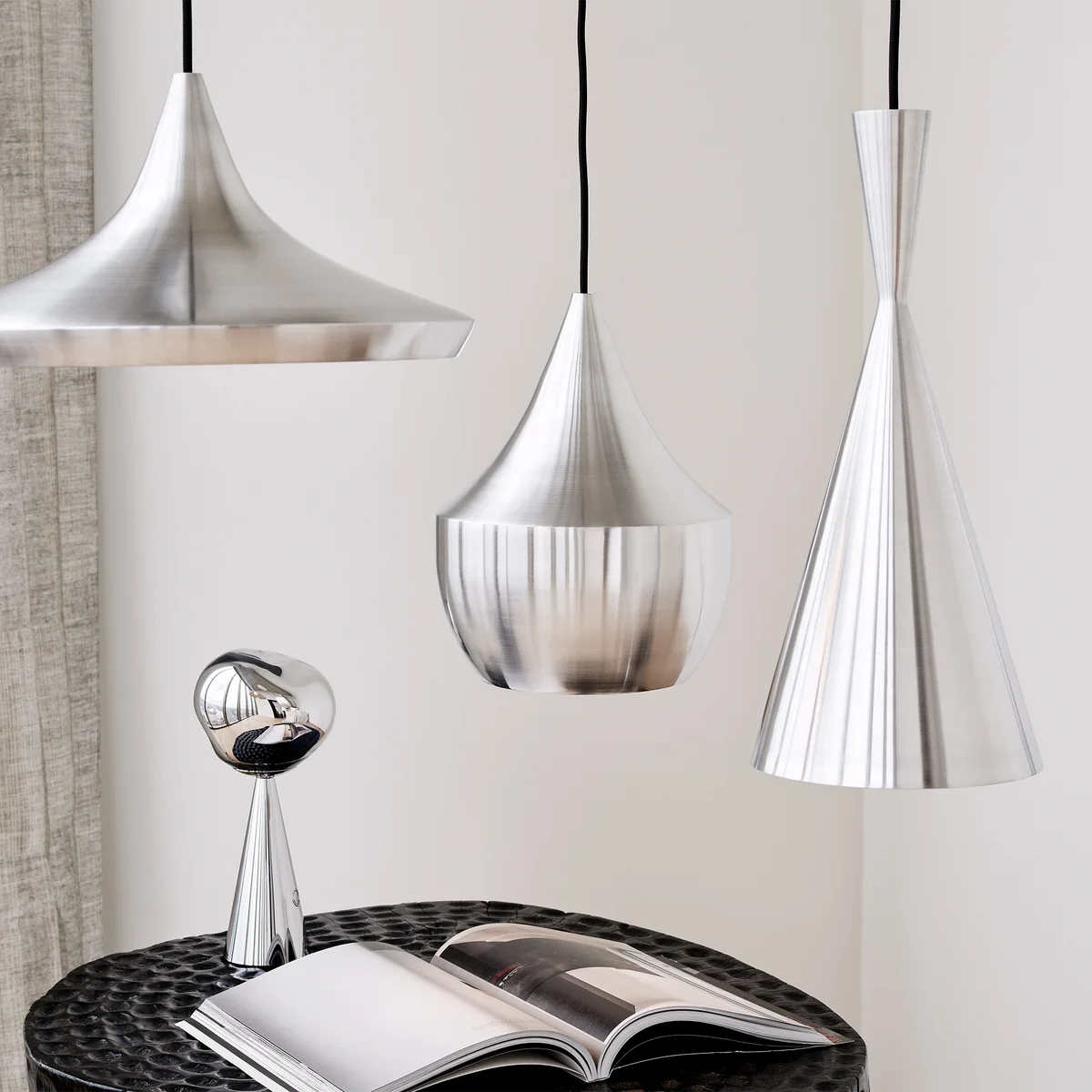 Tom Dixon - Beat Tall Unbeaten LED Pendelleuchte, Aluminium