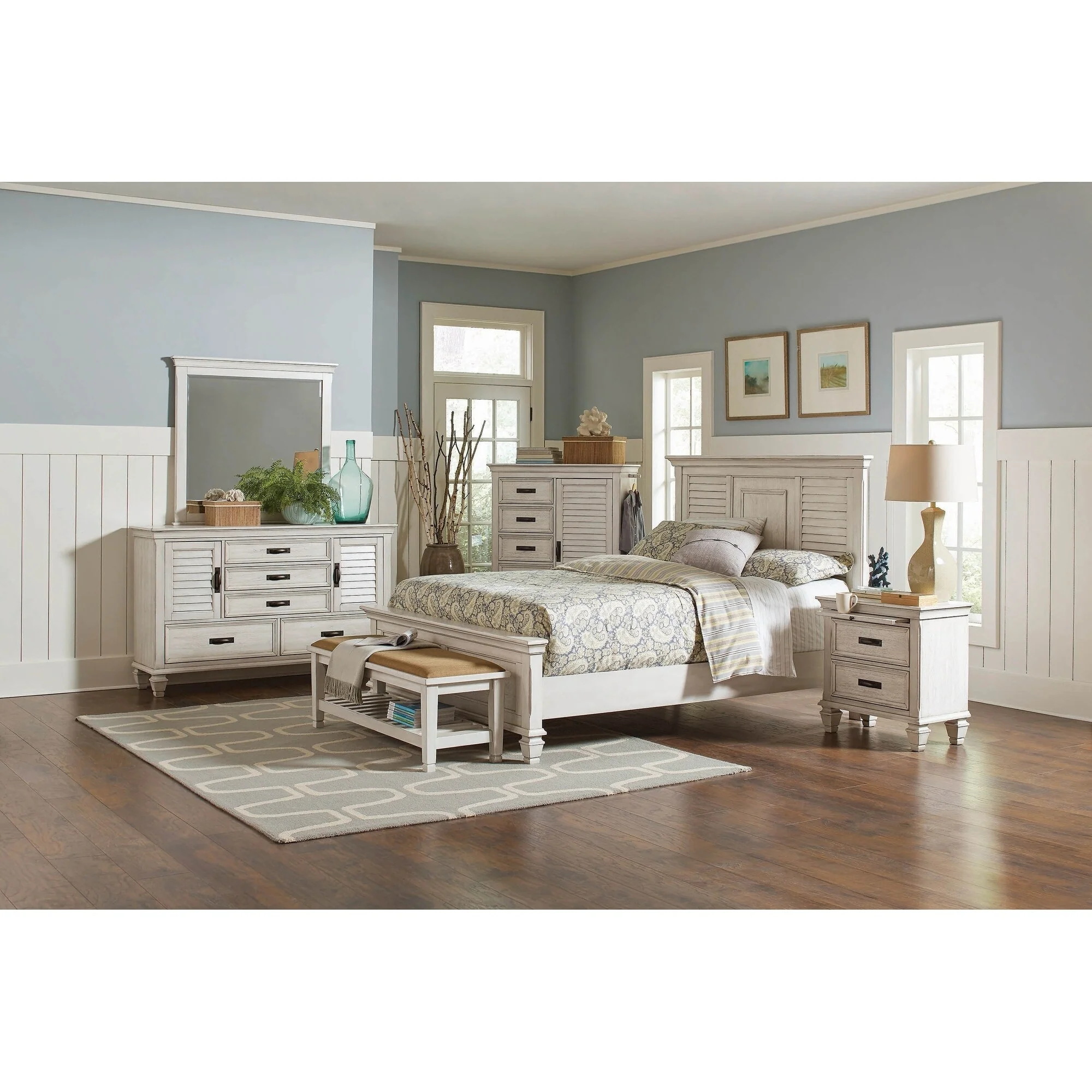 Hazelwood 3-piece Panel Bedroom Set with Dresser