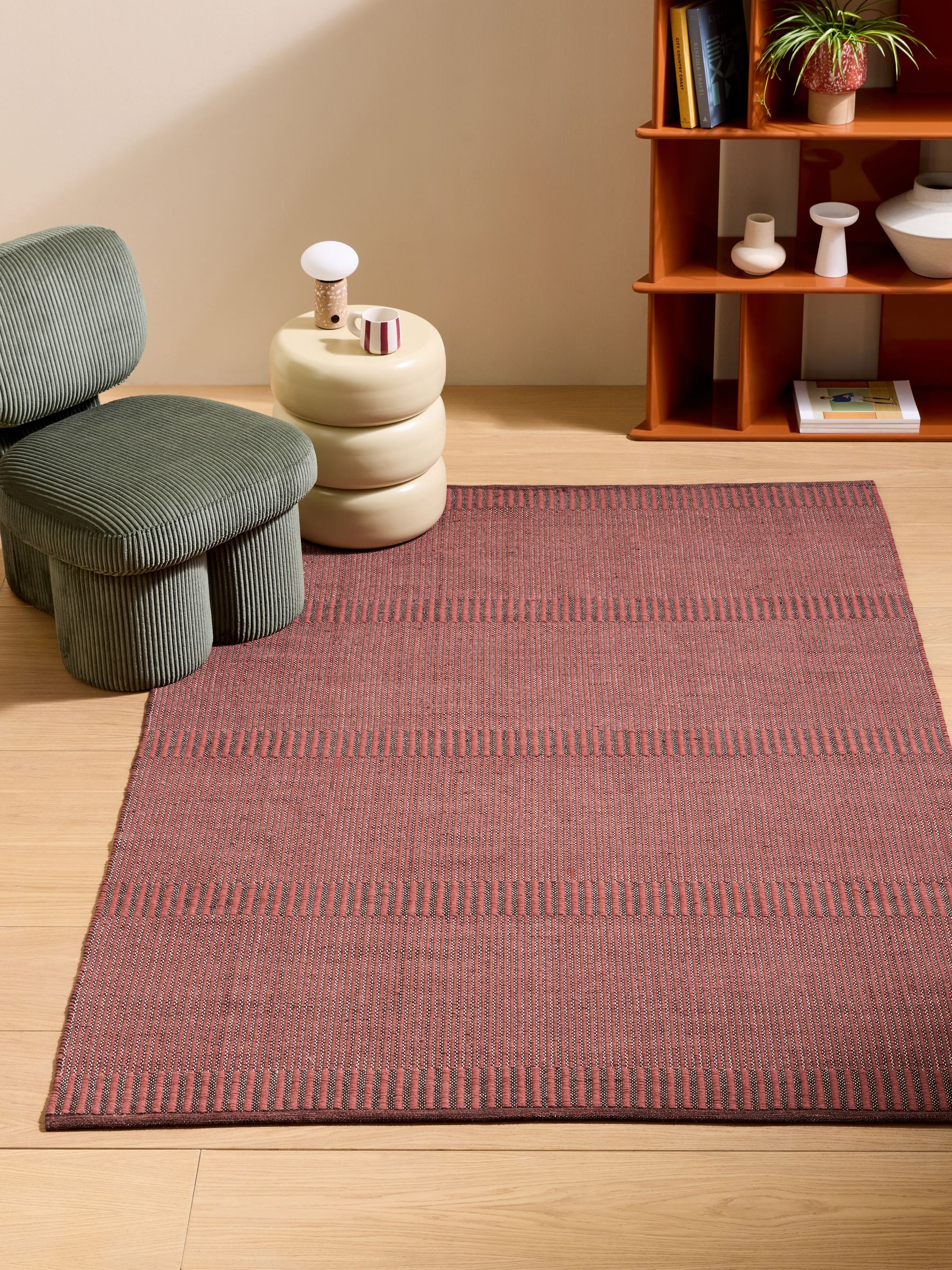 Atwell Flatweave Rug in Red