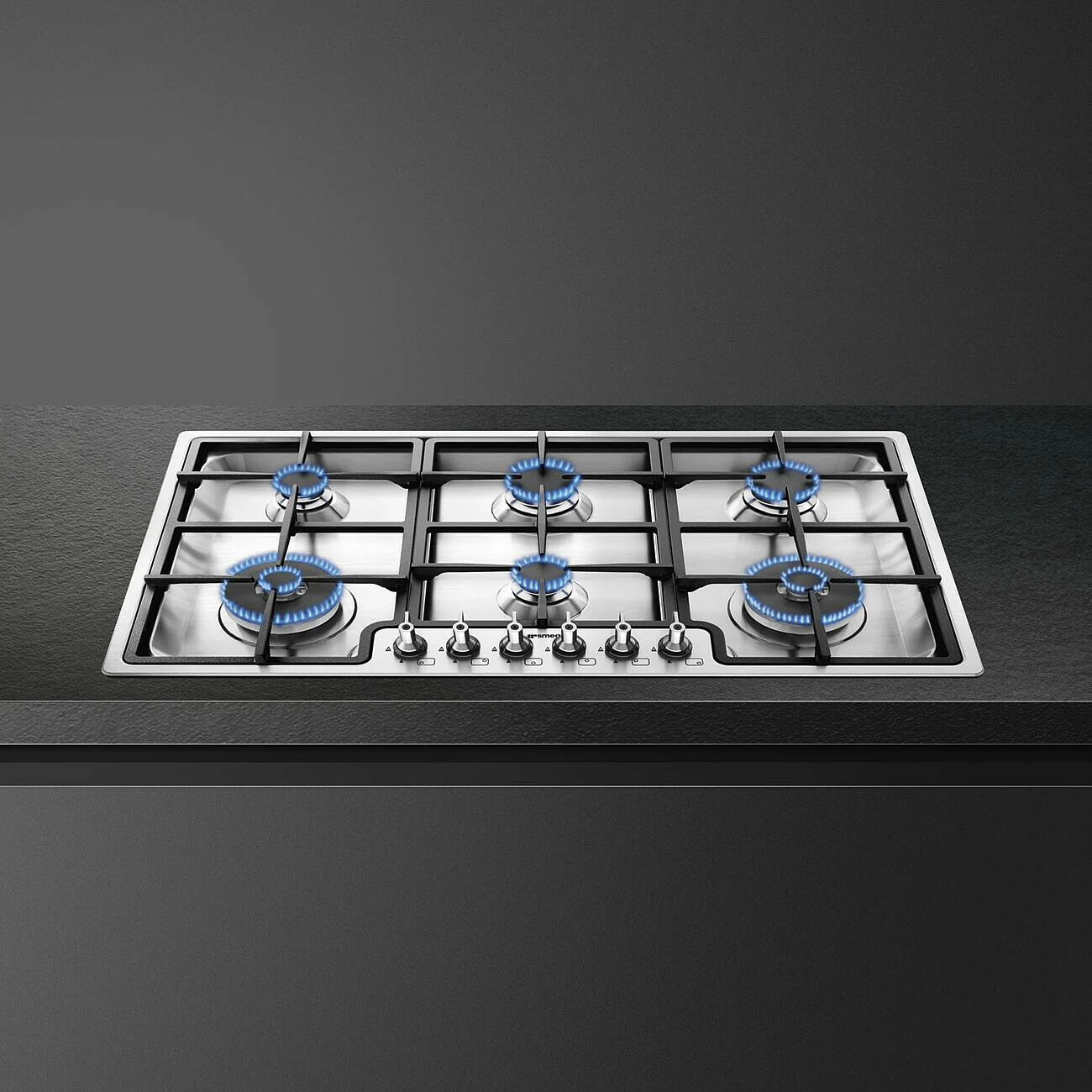 90cm Classic Gas Hob Stainless Steel