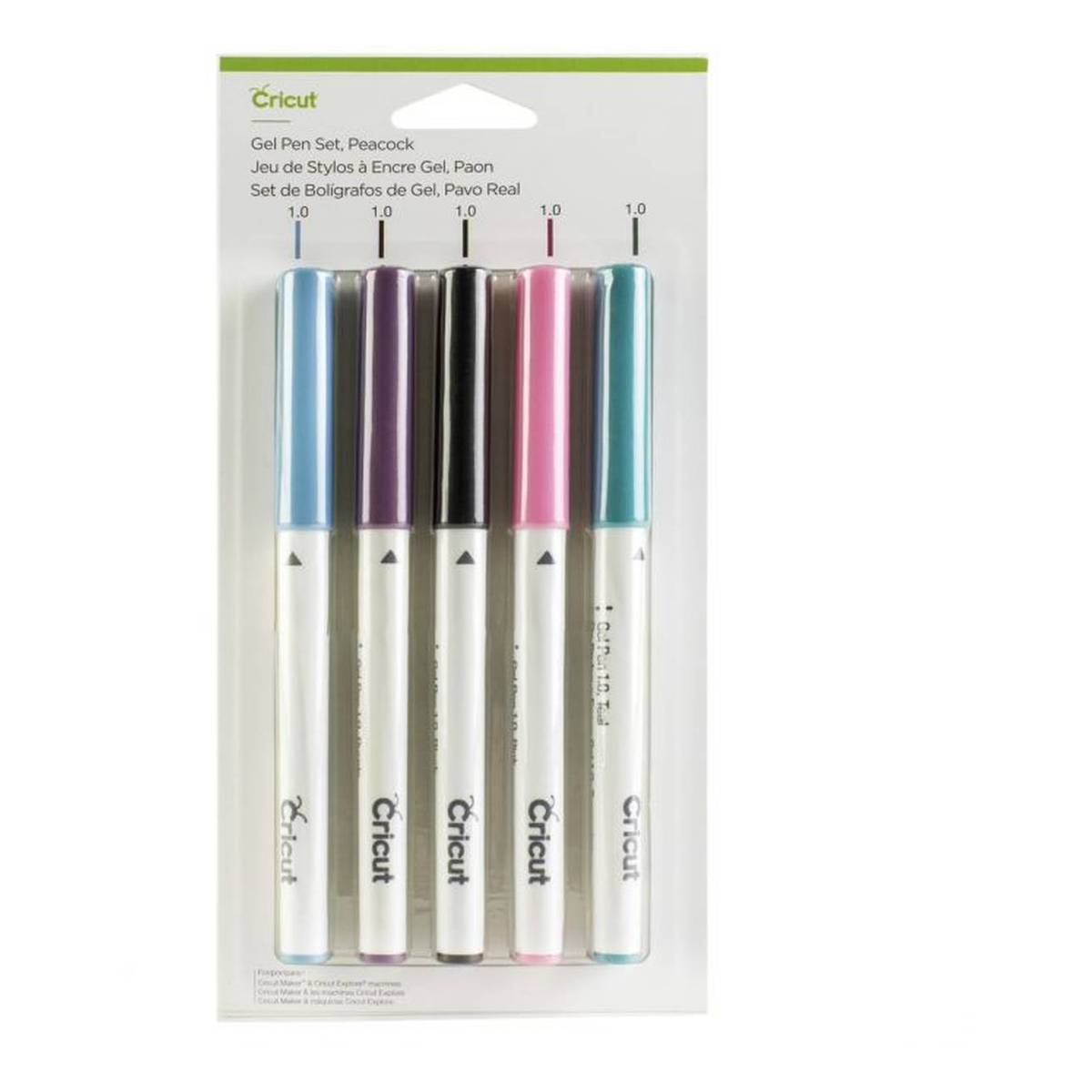 Cricut Peacock Gel Pen Set 5 Pack