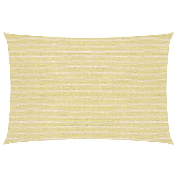 Parasol en pehd rectangulaire 4 x beige Helloshop26