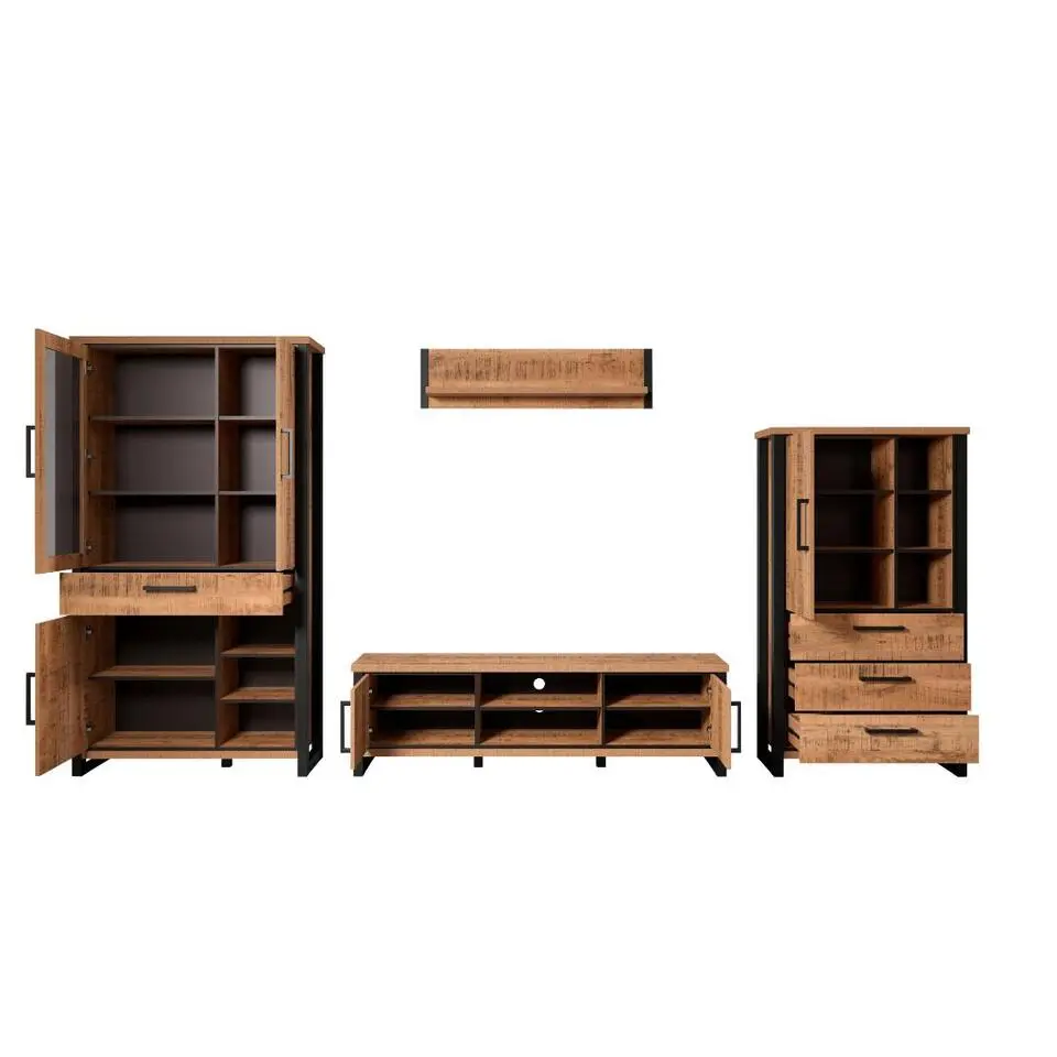 Hioshop Enna systeem rek 4 delen mango decor