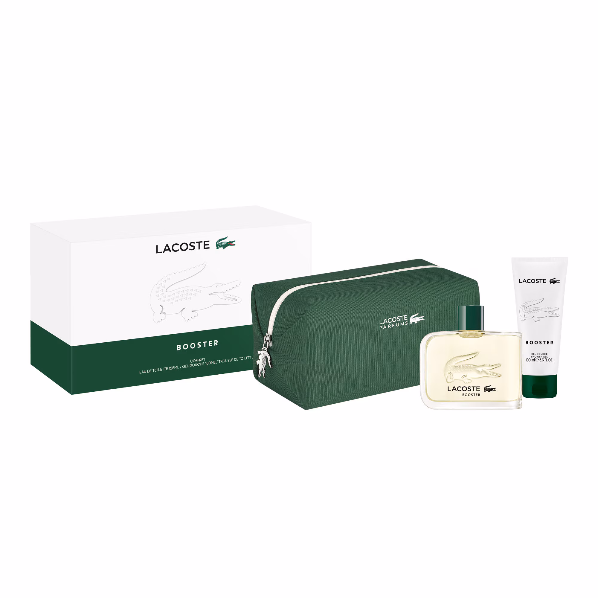 BOOSTERCoffret eau de toilette + gel douche + trousse