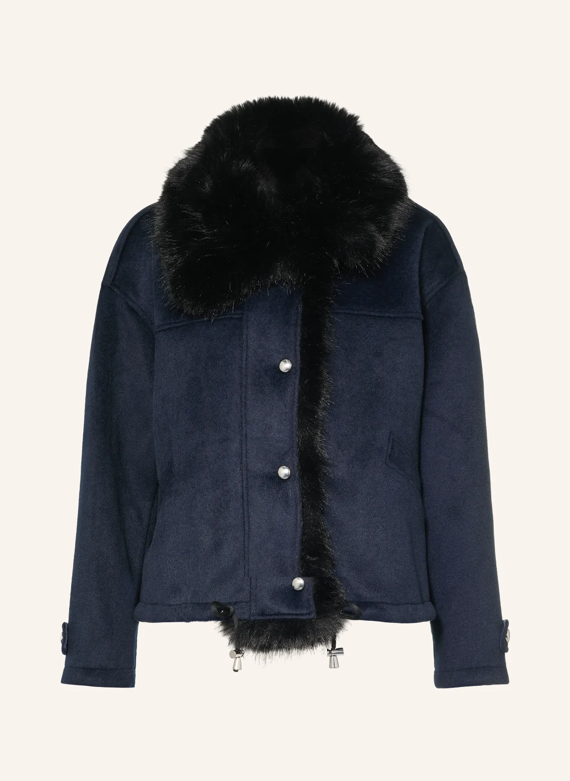 maje Jacke mit Kunstfell