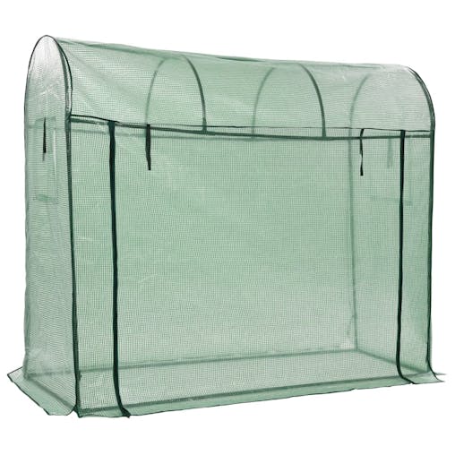 NNEVL Greenhouse with Zippered Door 200x80x170 cm