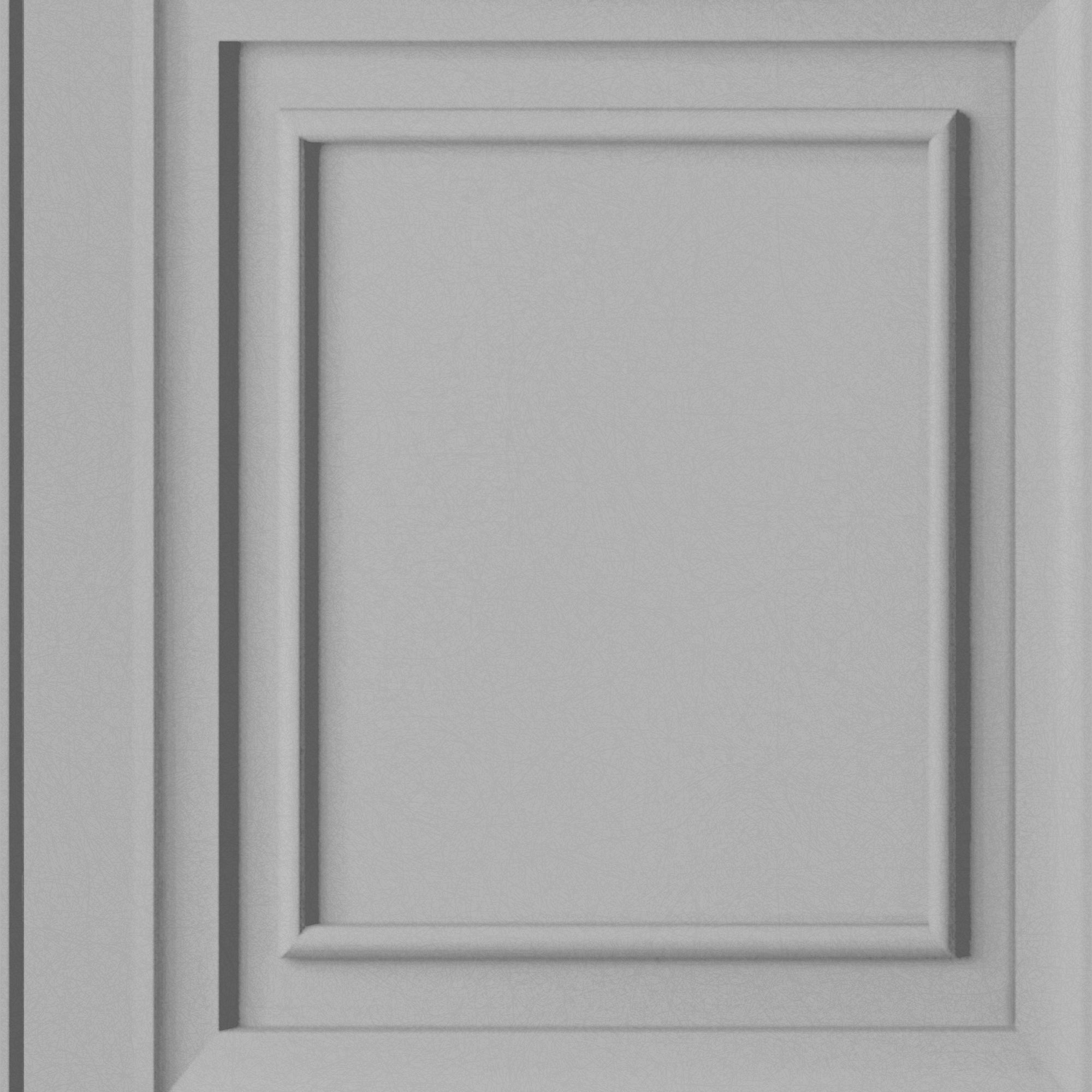 Laura Ashley Vliesbehang - Redbrook Wood Panel Silver 10mx52cm