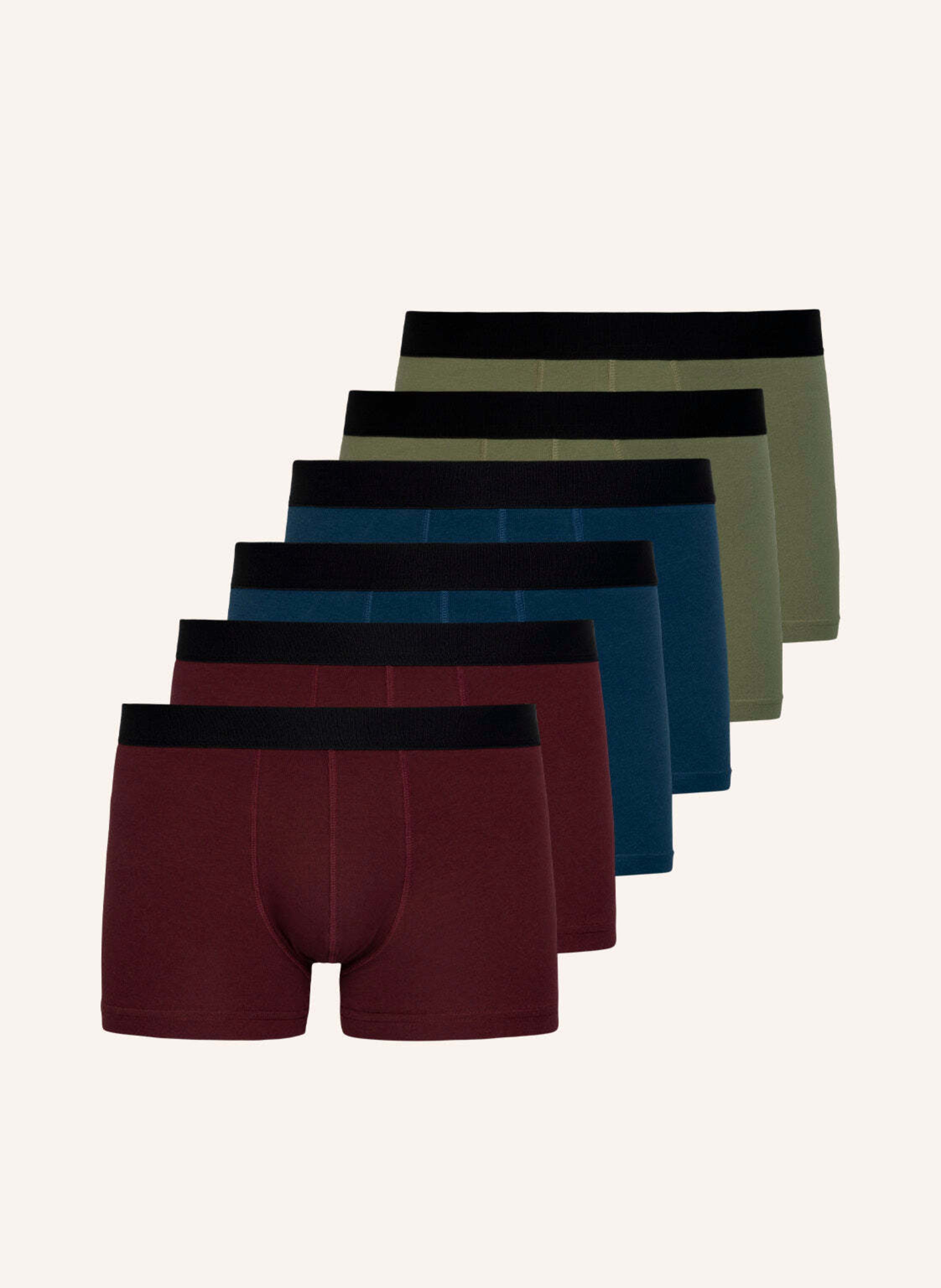 SNOCKS 6er-Pack Boxershorts ohne Logo