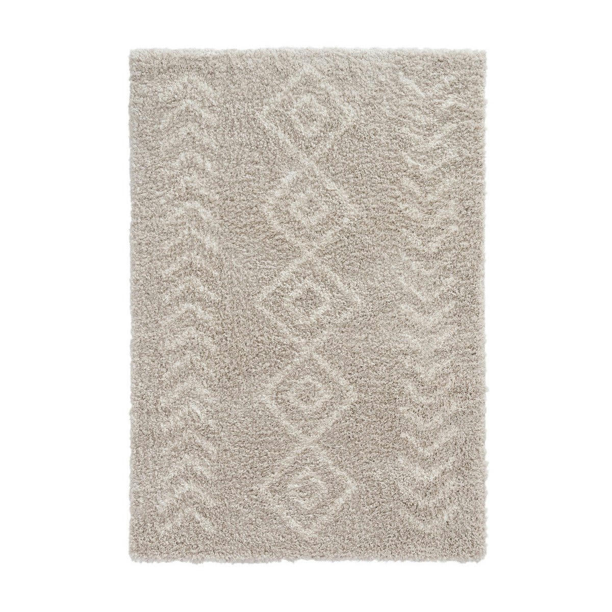 AVALONE - Tapis ethnique berbère en polypropylène beige 120x170