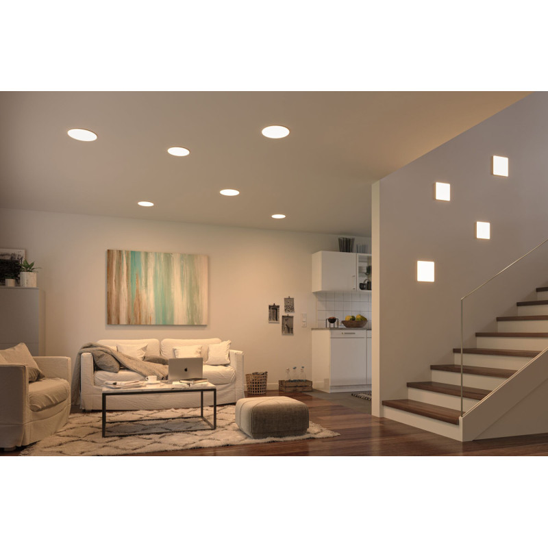 Panneau LED Veluna VariFit blanc chaud 21,5 x 21,5 cm 1650 lm 21 W PAULMANN