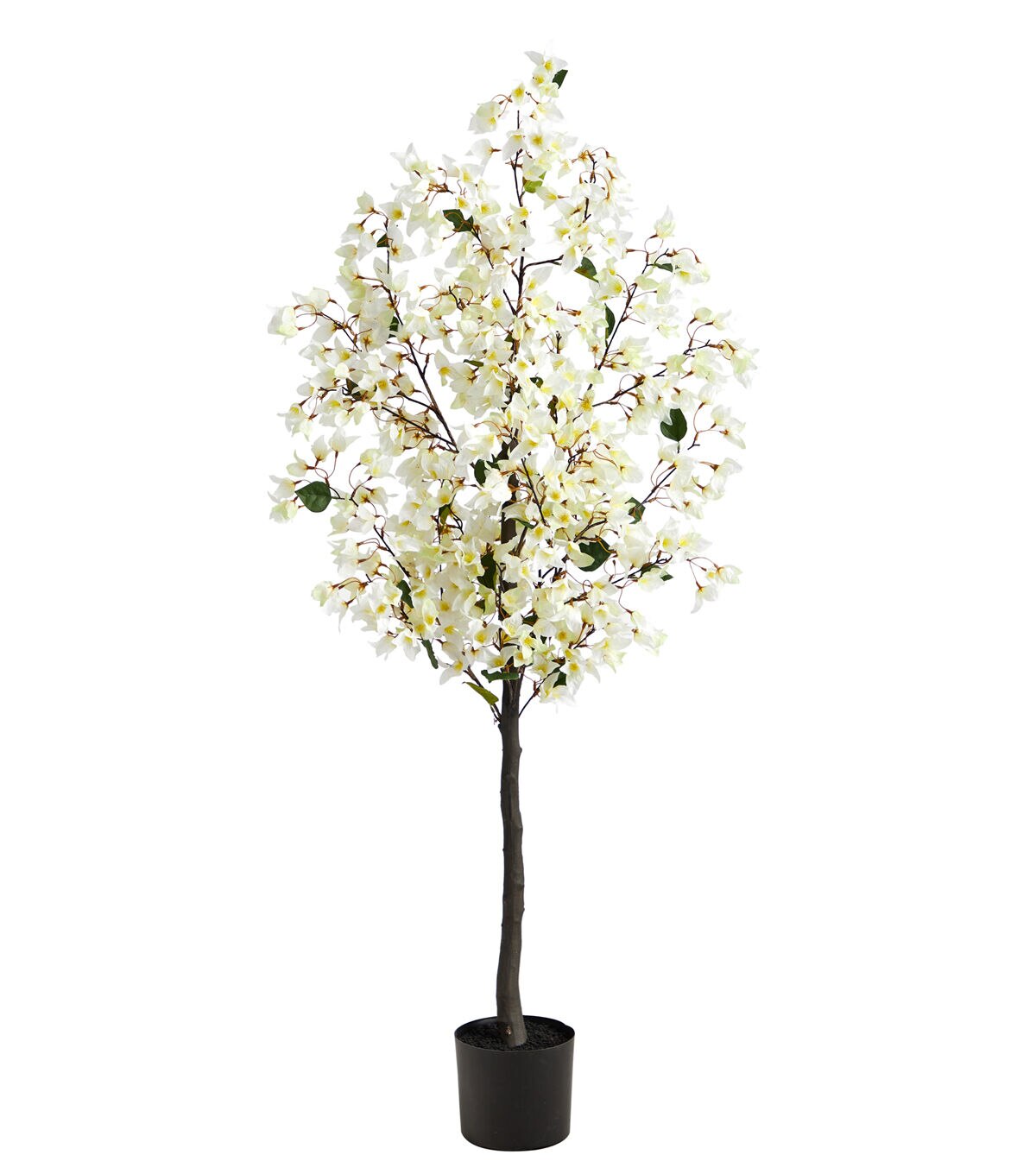 Nearly Natural 5' White Bougainvillea Artificial Tree