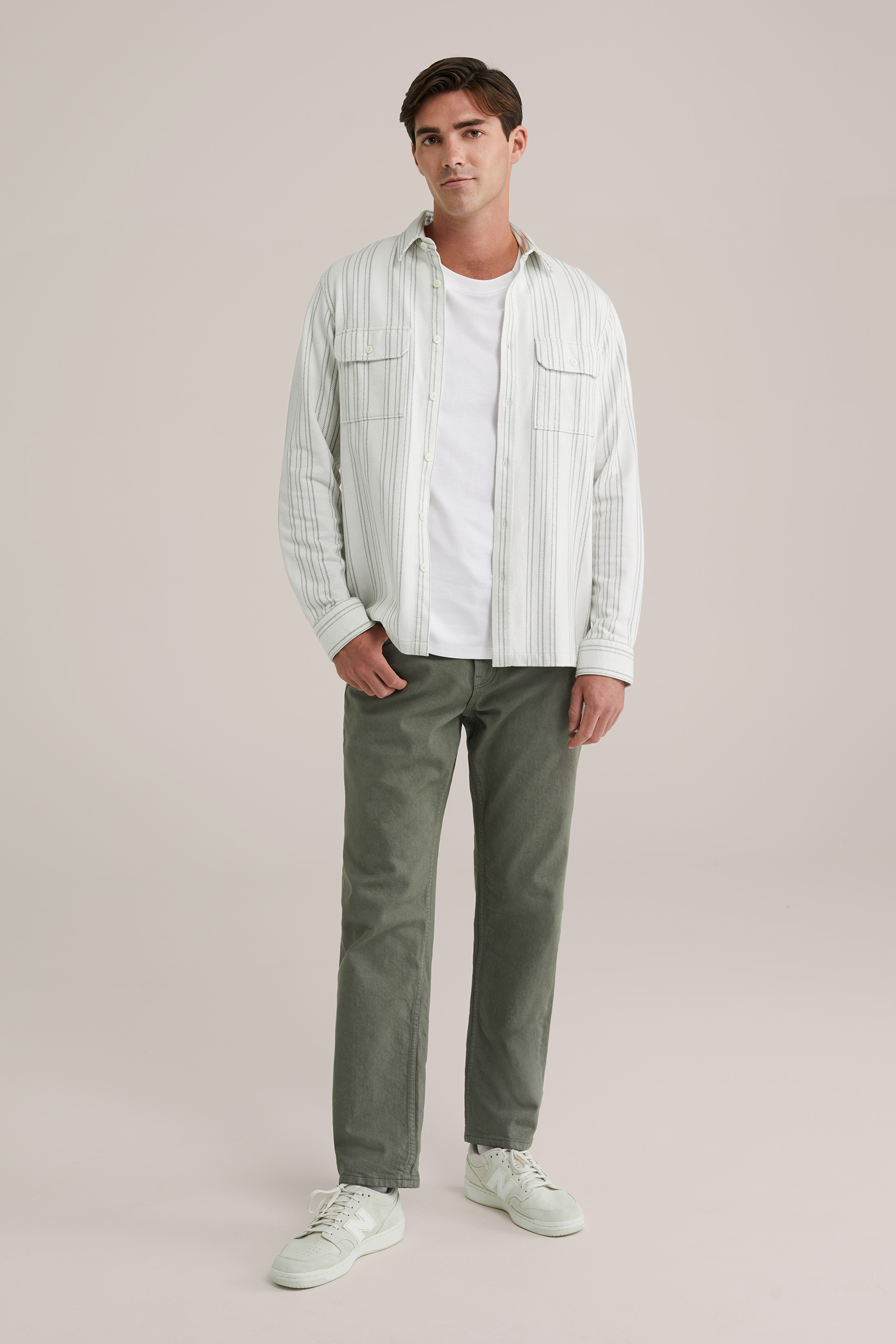 Heren Regular fit overshirt met print